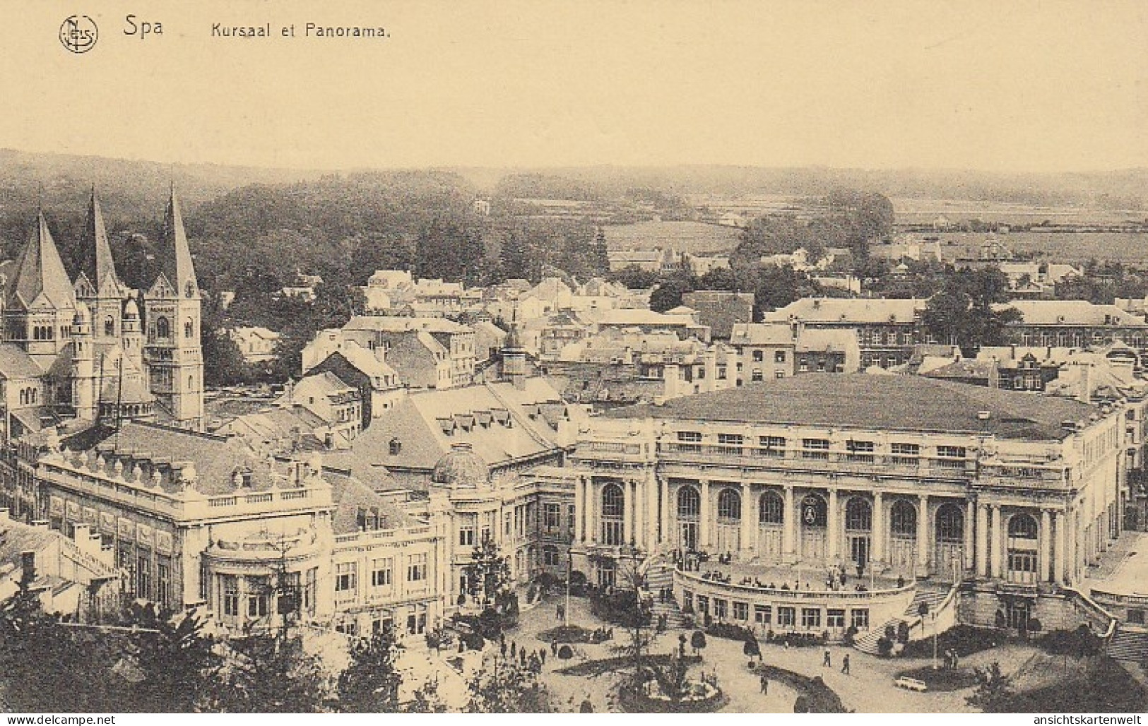 Spa Kursaal Et Panorama Feldpgl1916 #D3772 - Autres & Non Classés