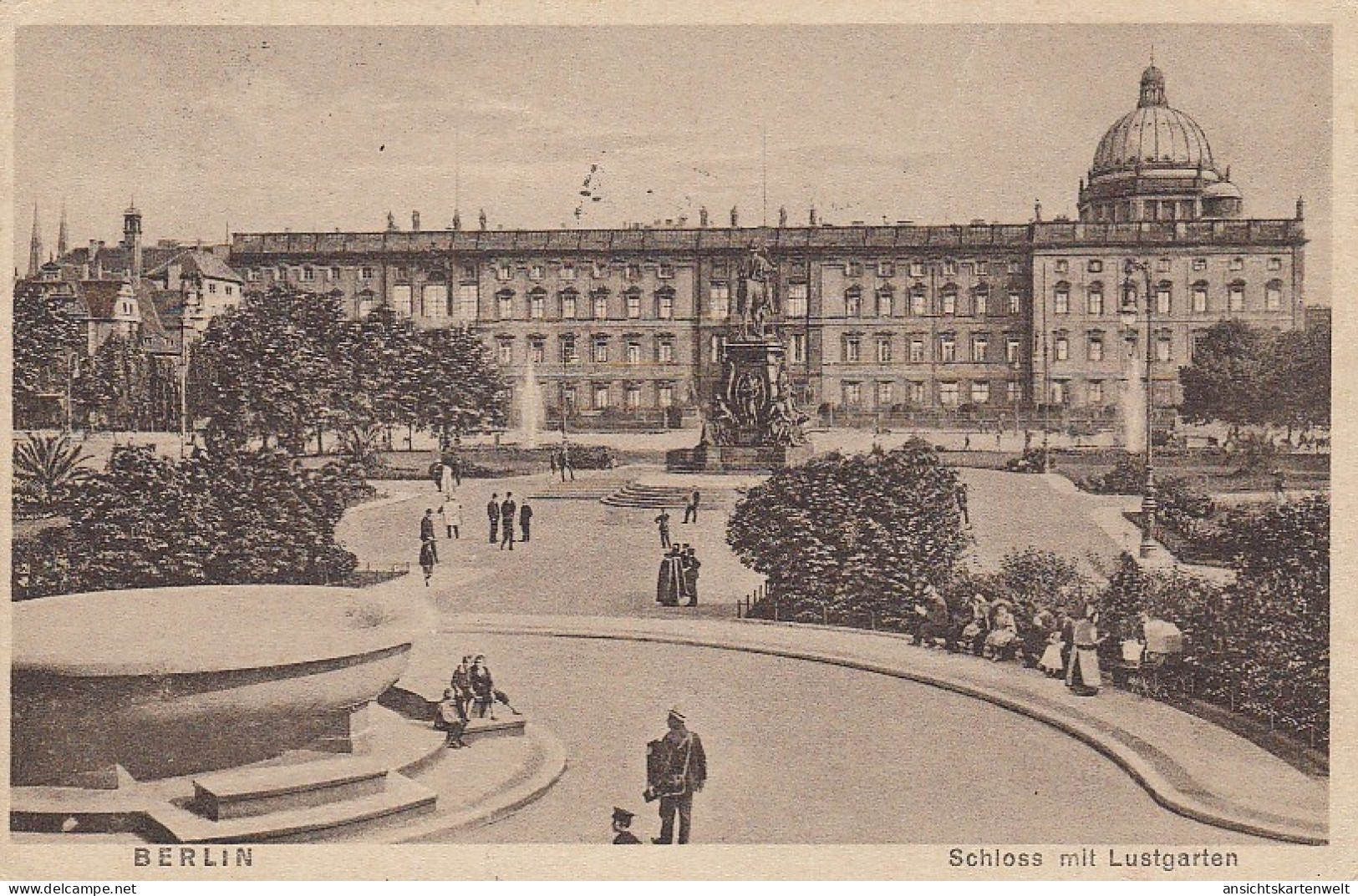 Berlin Schloss Mit Lustgarten Gl1928 #D3553 - Autres & Non Classés