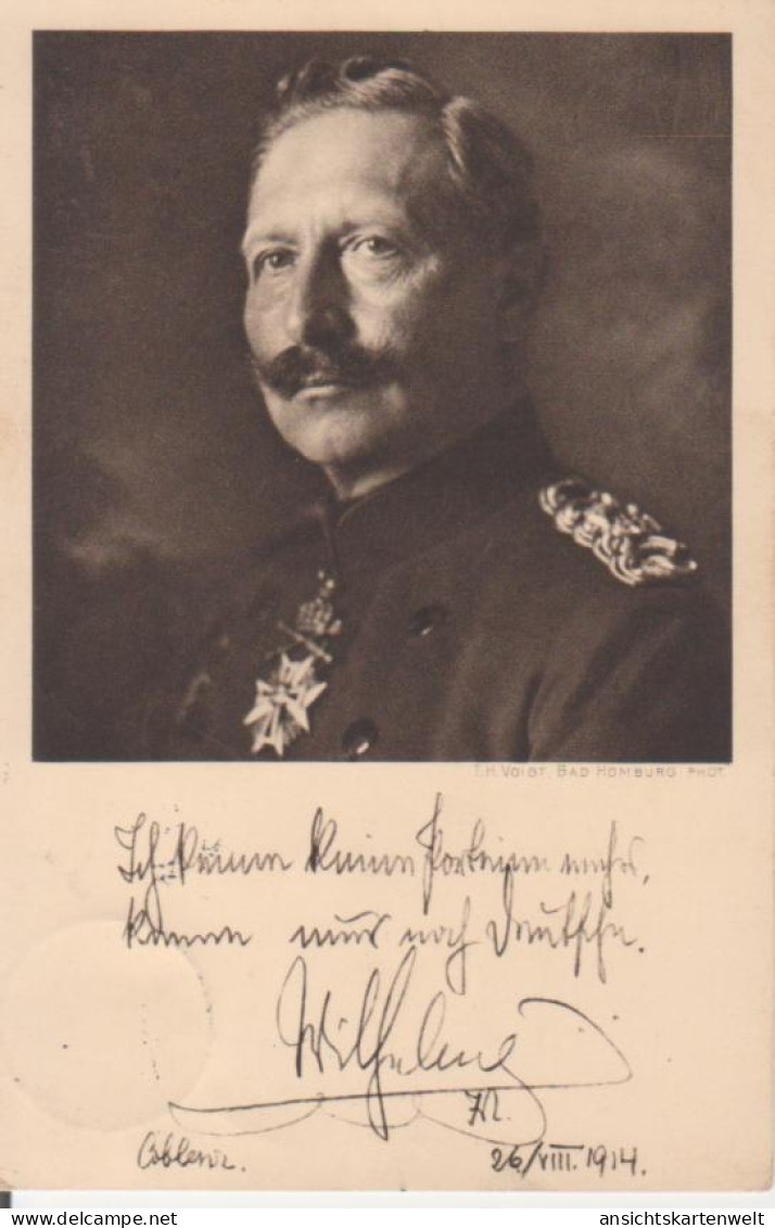 Kaiser Wilhelm II. Portrait Gl1914 #221.707 - Königshäuser