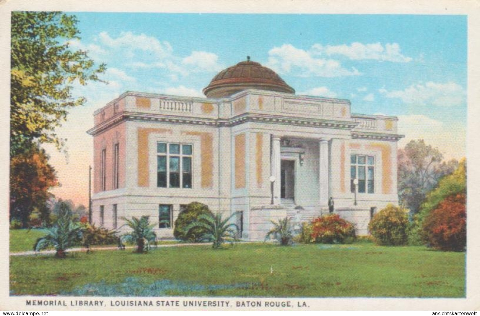 Baton Rouge LA - State Unsiversity, Memorial Library Ngl #220.188 - Autres & Non Classés