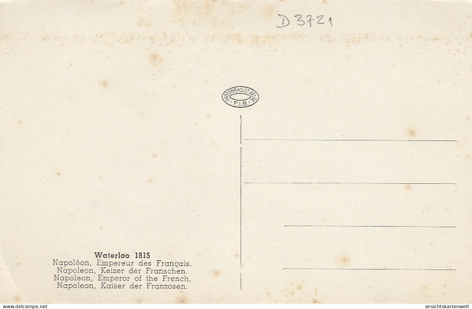 Napoleon I. Kaiser Der Franzosen (Waterloo 1815) Ngl #D3721 - Case Reali