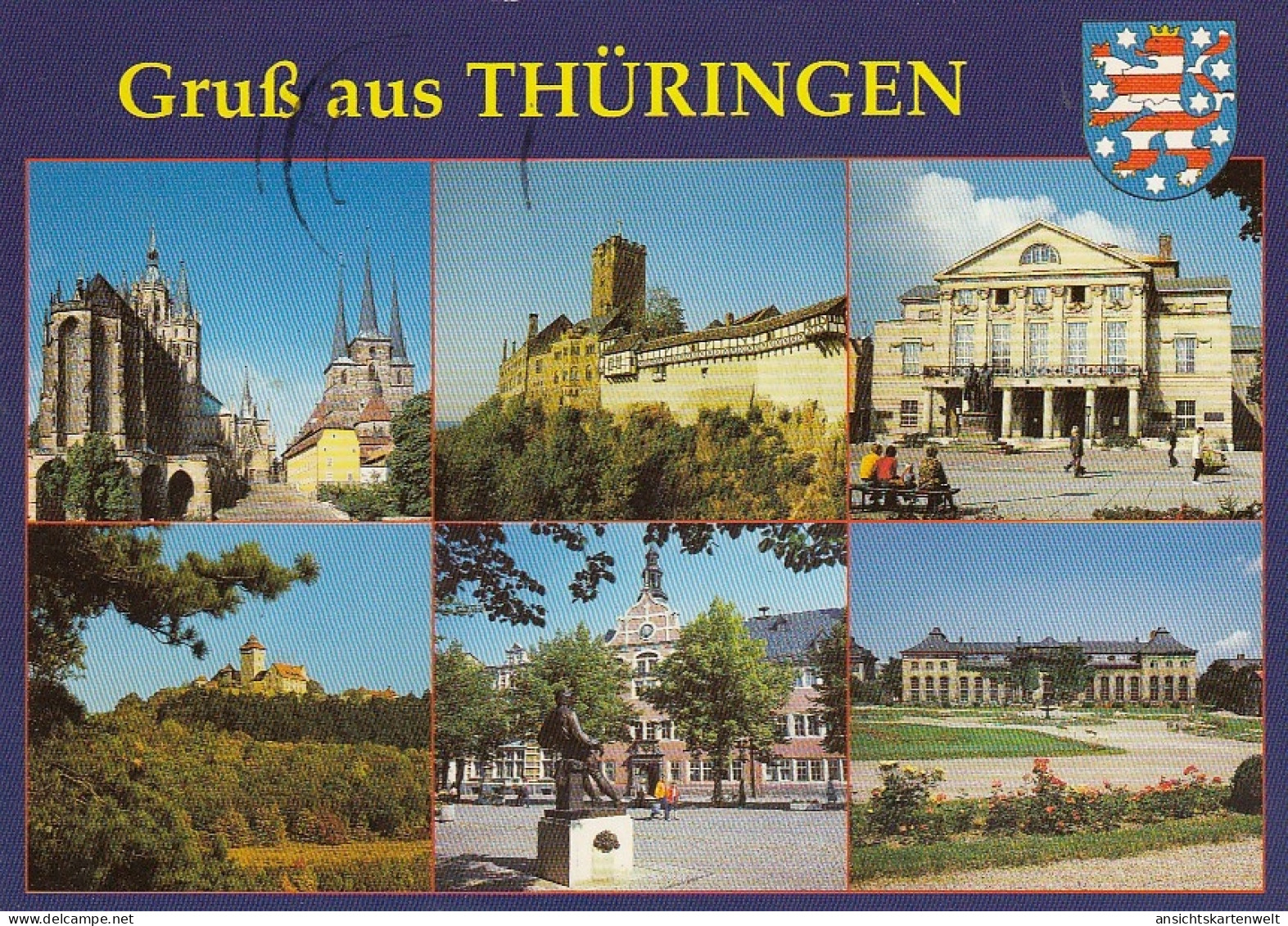 Gruss Aus Thüringen Mehrbildkarte Gl1995 #D5970 - Other & Unclassified