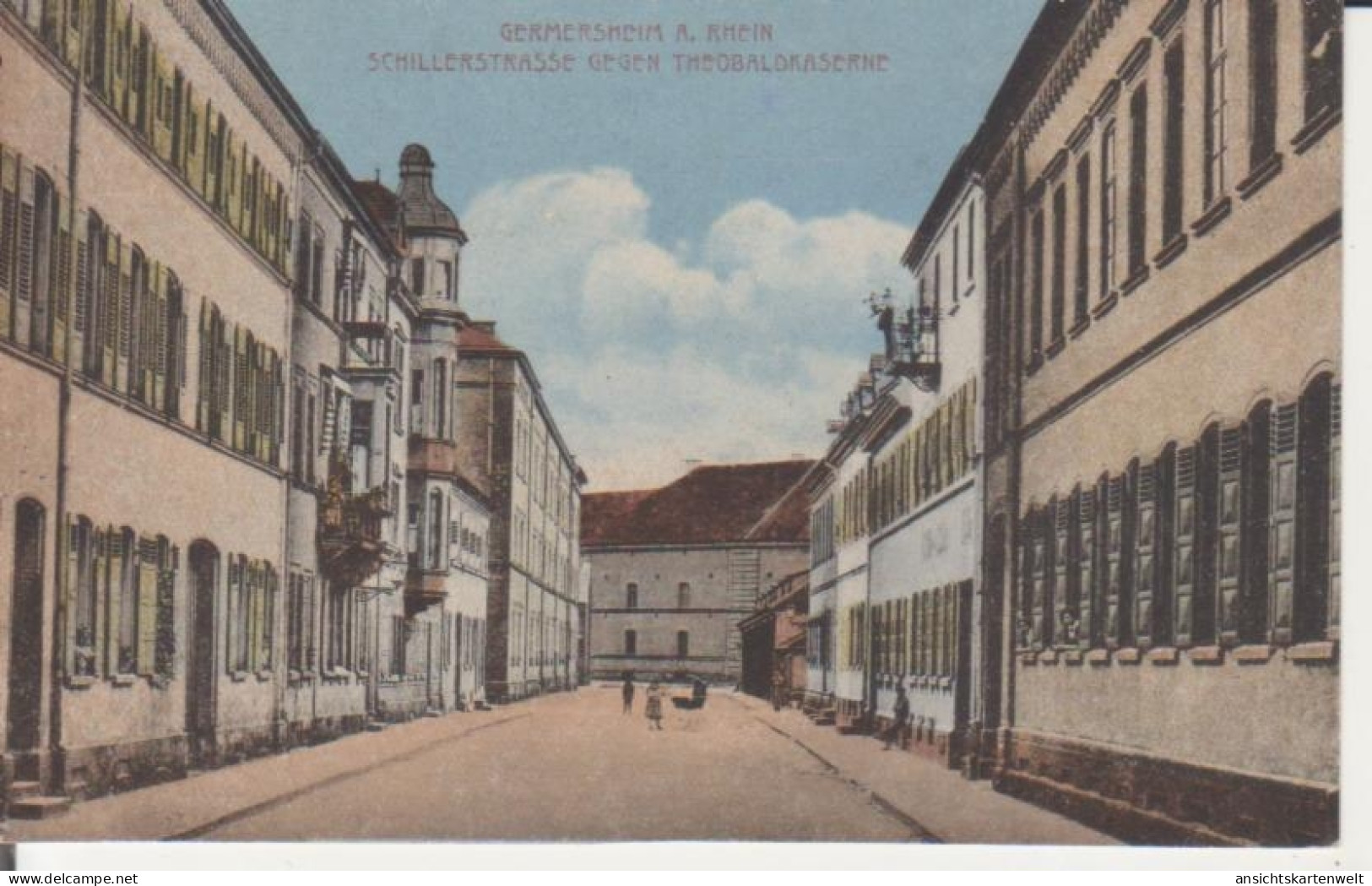 Germersheim Schillerstrasse Gegen Theobaldkaserne Ngl #221.833 - Autres & Non Classés