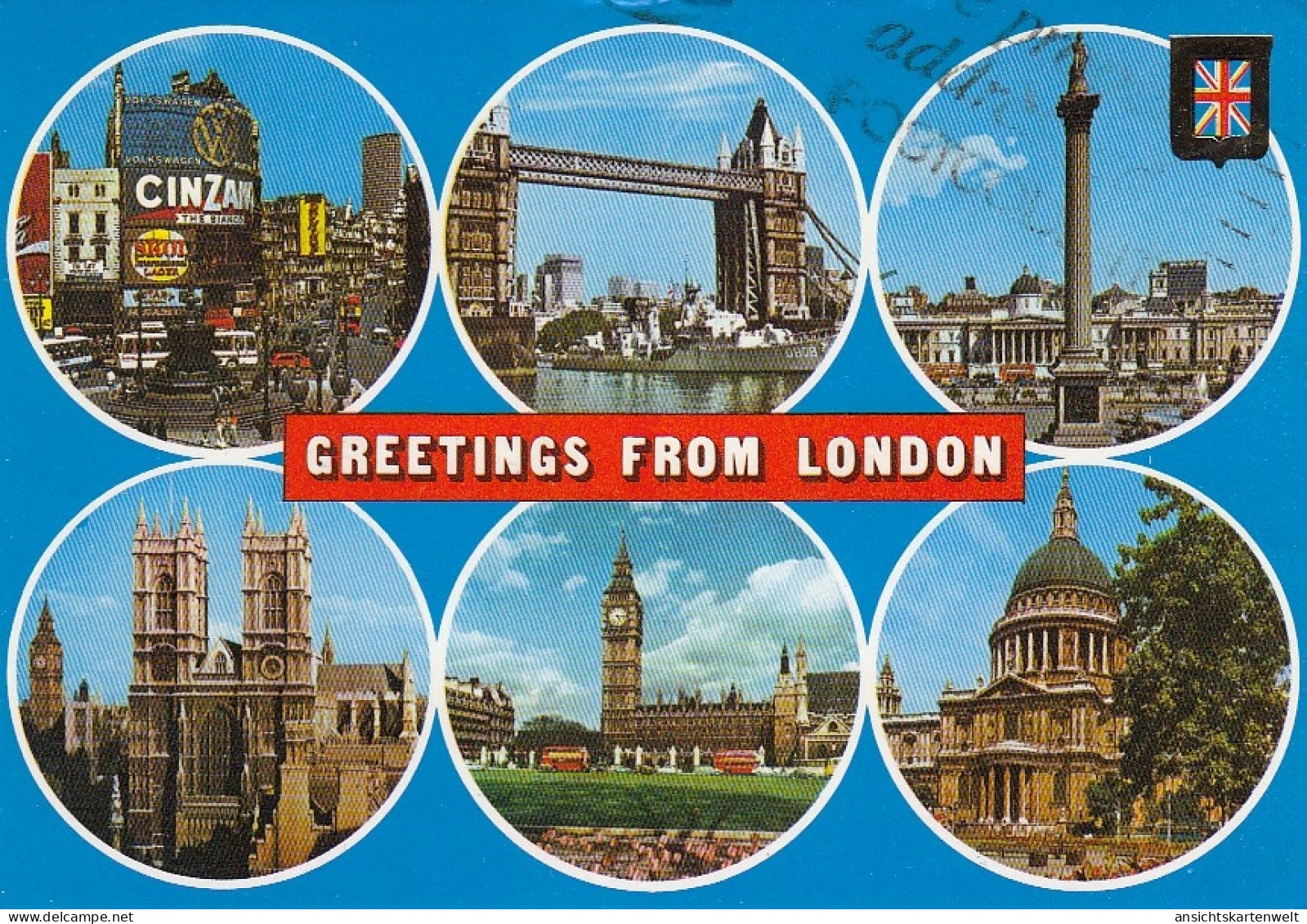 Greetings From London Mehrbildkarte Gl1980 #D5285 - Otros & Sin Clasificación