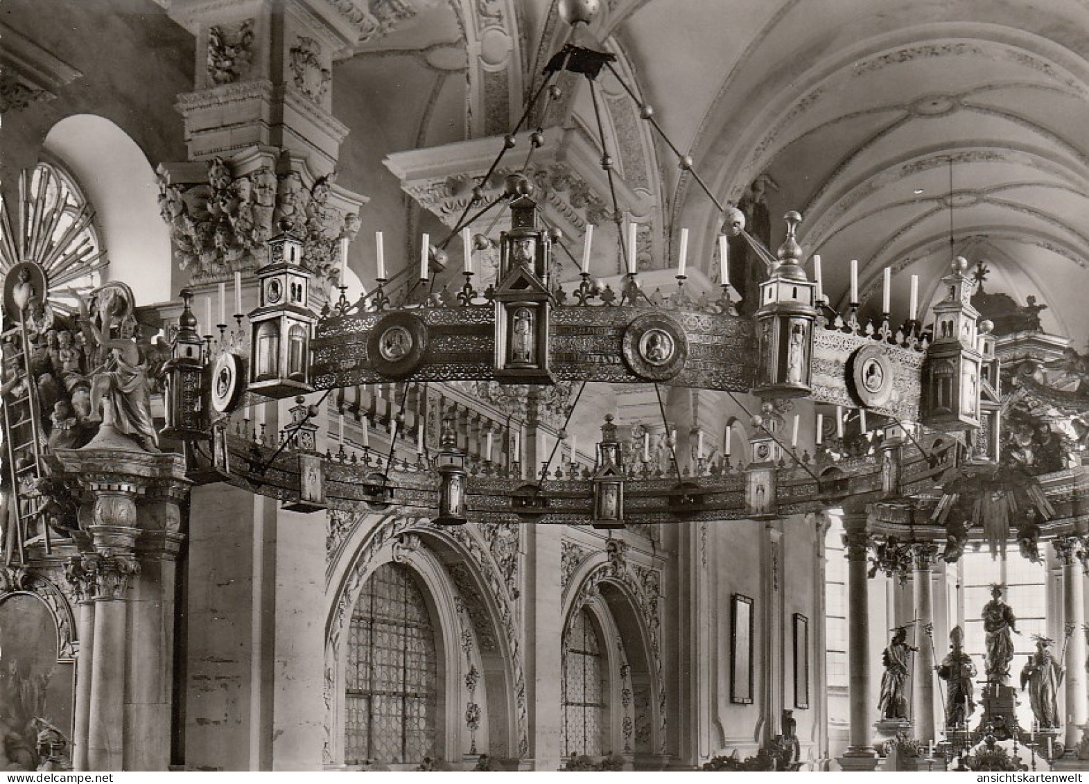 Schwäbisch Hall - Comburg, Kirche, Rom.Kronleuchter Ngl #D6246 - Autres & Non Classés