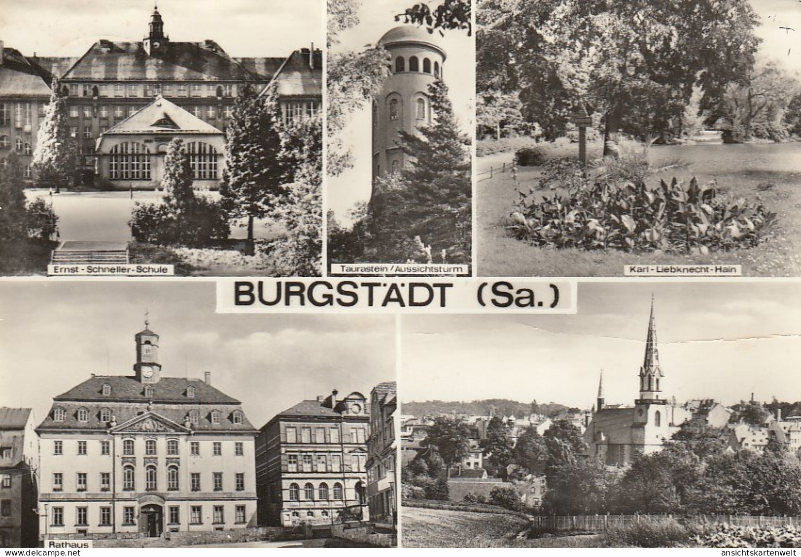 Burgstätt (Sa.) Mehrbildkarte Gl1975 #D4808 - Other & Unclassified