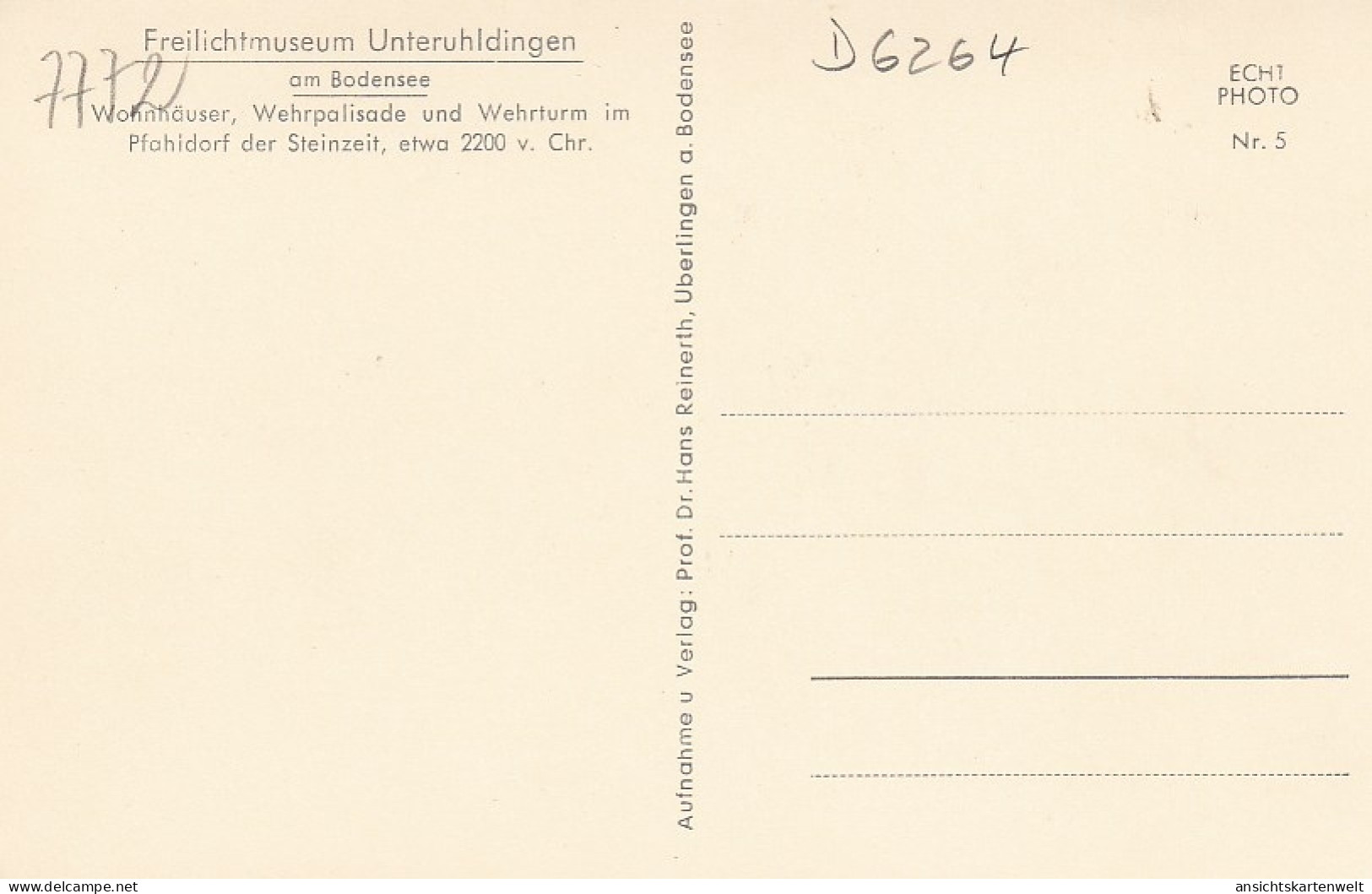 Unteruhldingen Am Bodensee Freilichtmuseum Pfahldorf Ngl #D6264 - Other & Unclassified
