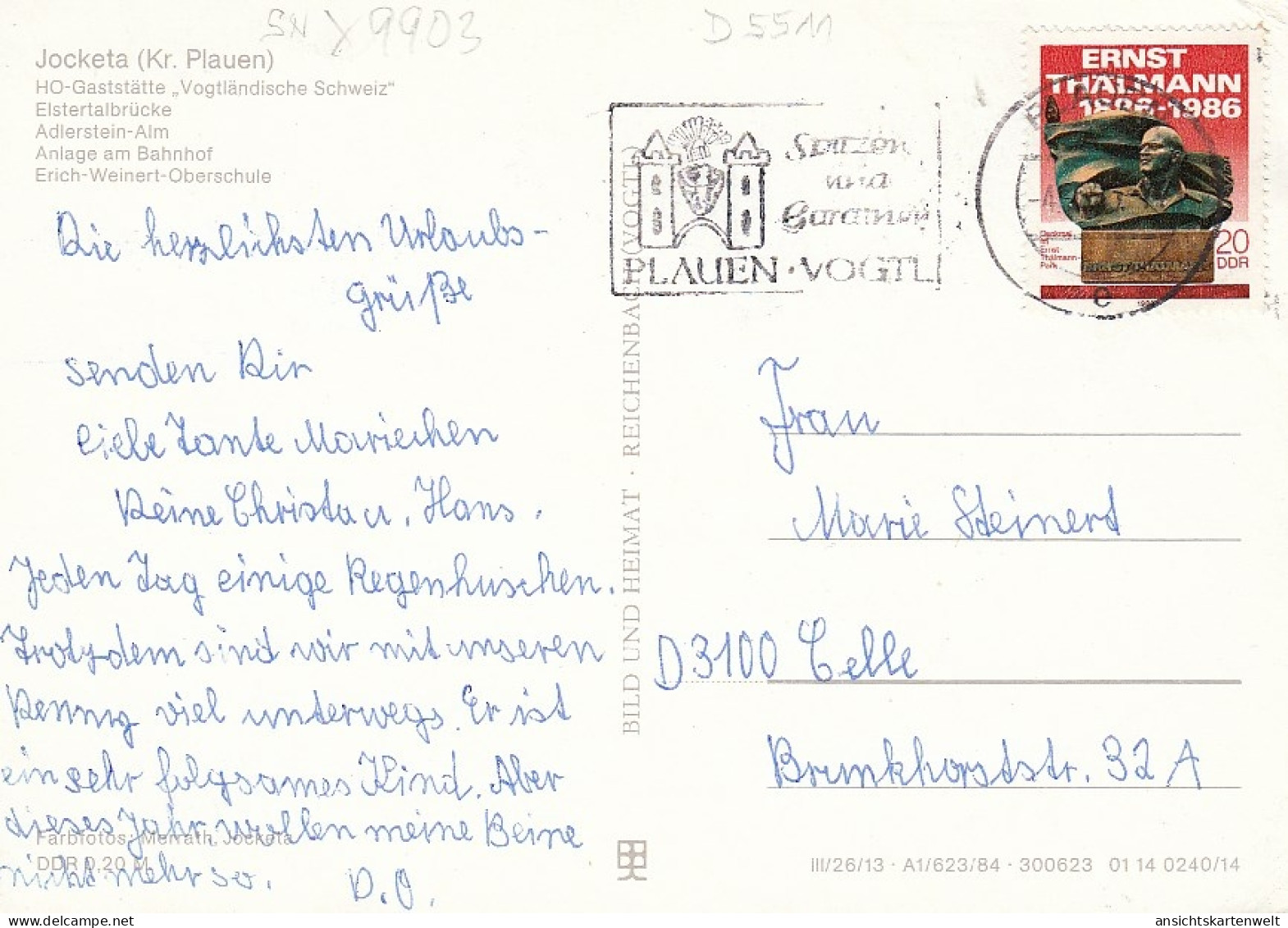 Vogtländische Schweiz Mehrbildkarte Glum 1975? #D5511 - Autres & Non Classés