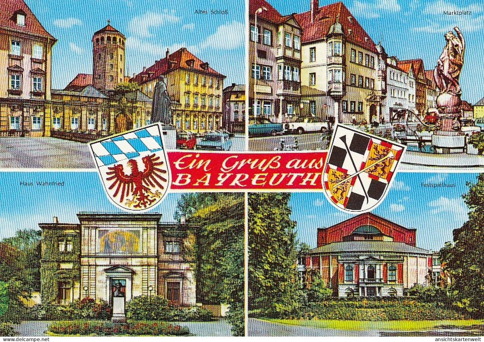 Gruss Aus Bayreuth Mehrbildkarte Gl1996 #D4963 - Andere & Zonder Classificatie