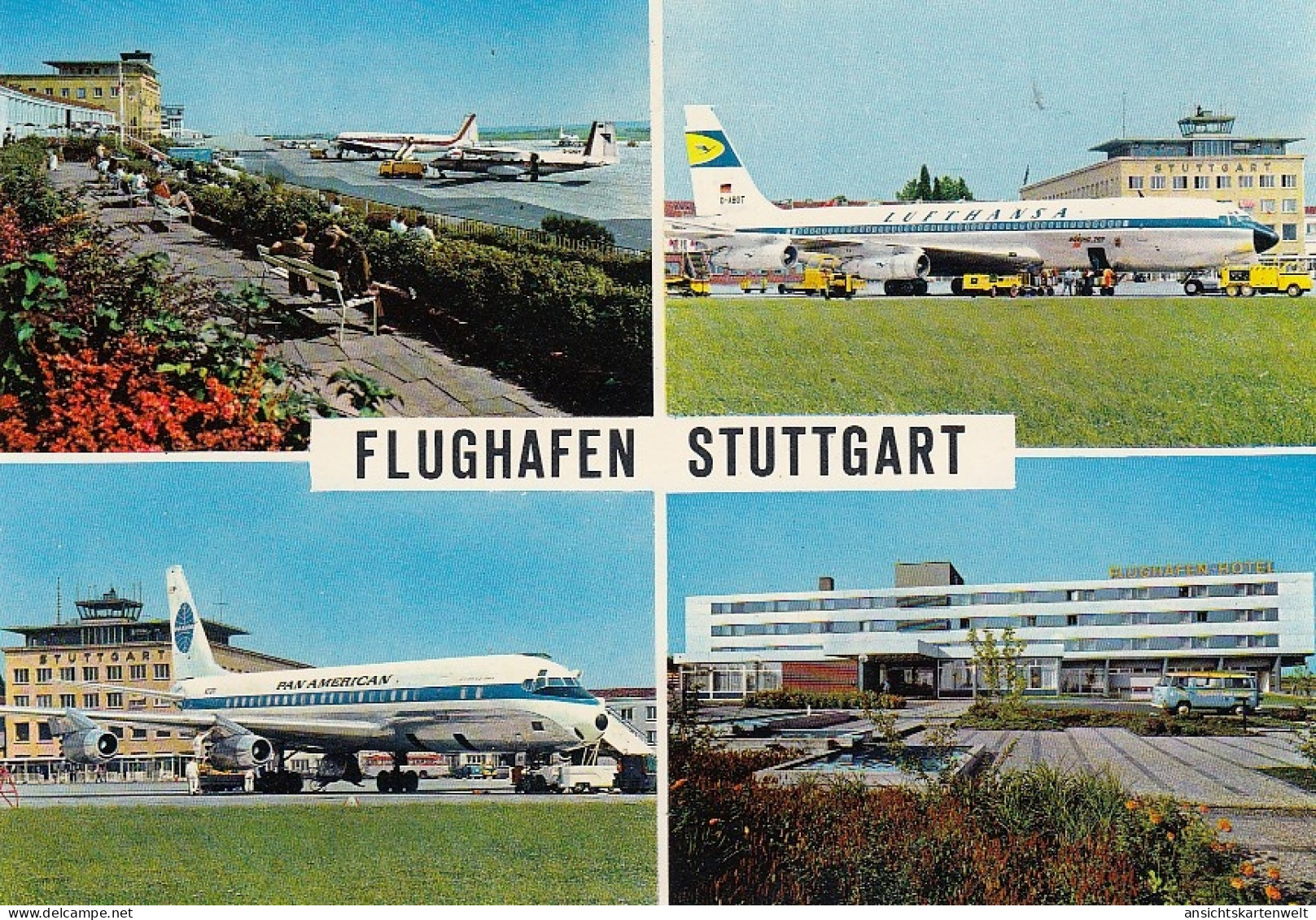 Flughafen Stuttgart Mehrbildkarte Ngl #D5404 - Autres & Non Classés