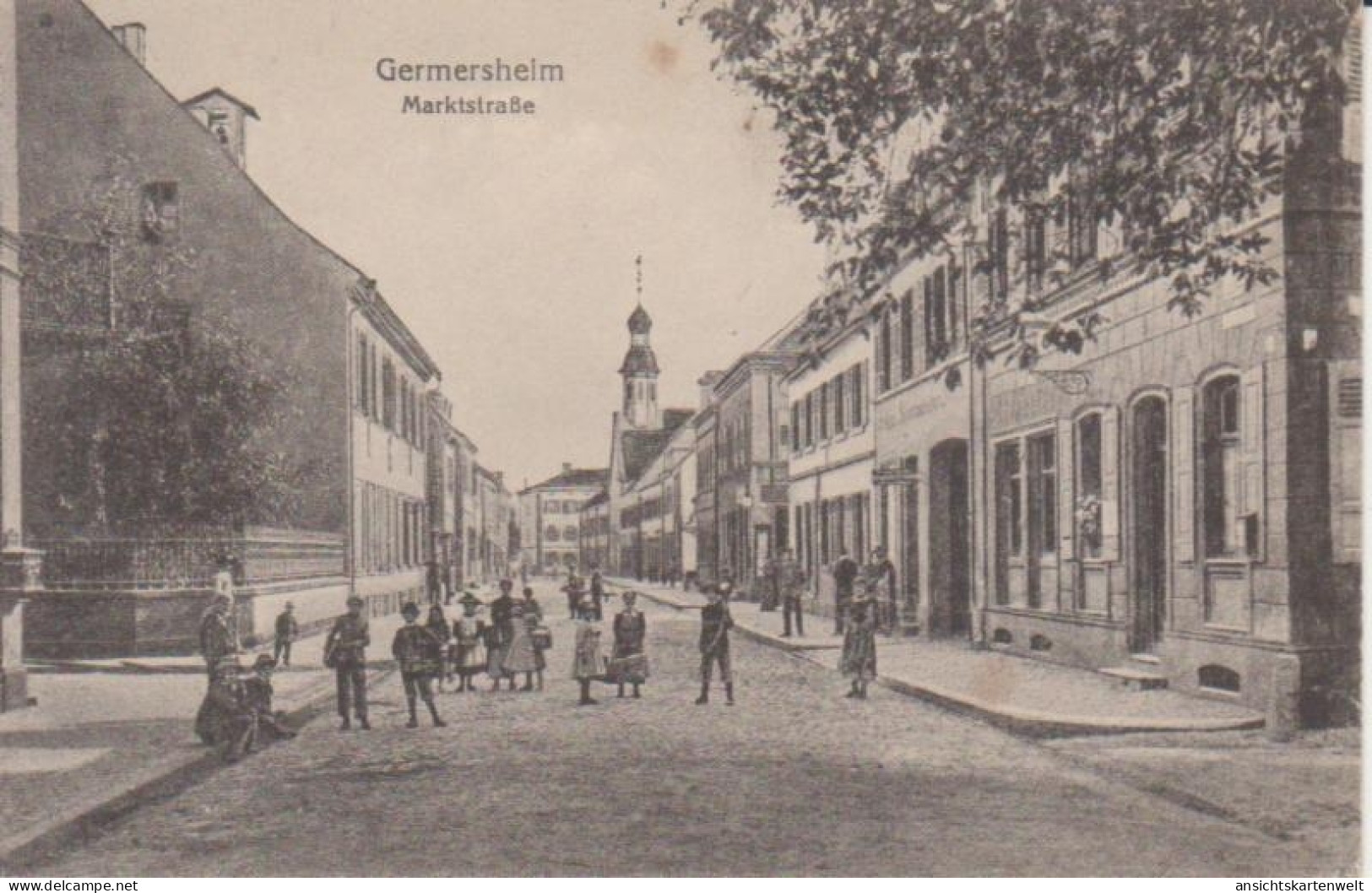 Germersheim Marktstraße Feldpgl1918 #221.824 - Andere & Zonder Classificatie