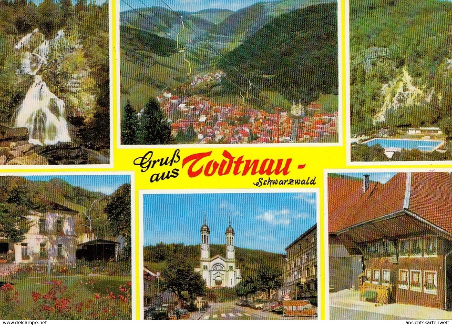 Gruss Aus Todtnau Schwarzwald Mehrbildkarte Gl1968 #D4959 - Andere & Zonder Classificatie