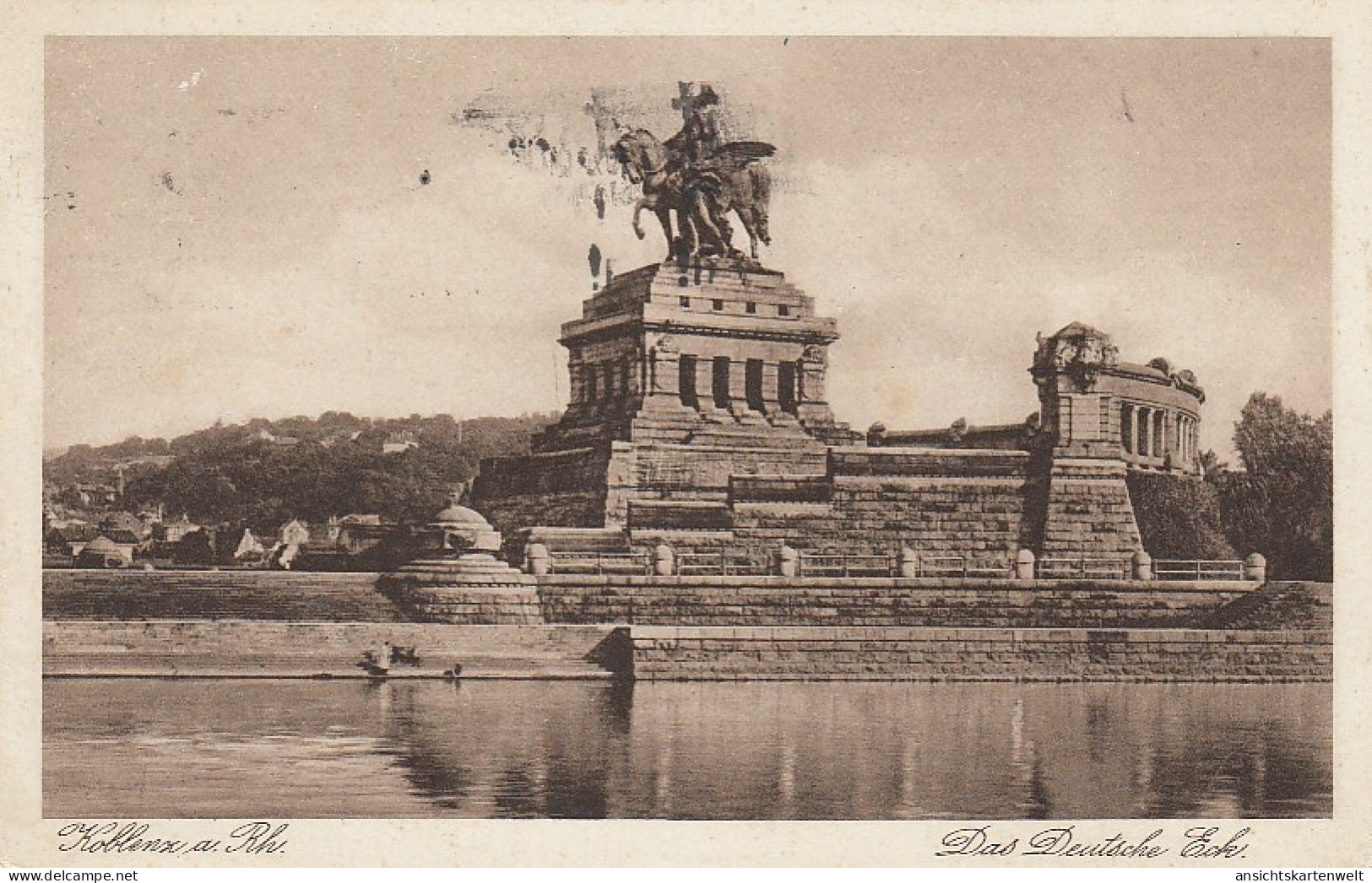 Koblenz A.Rhein, Das Deutsche Eck Gl1933 #D5943 - Andere & Zonder Classificatie