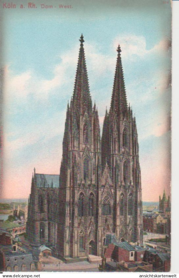 Köln Am Rhein Dom Von Westen Ngl #222.251 - Altri & Non Classificati