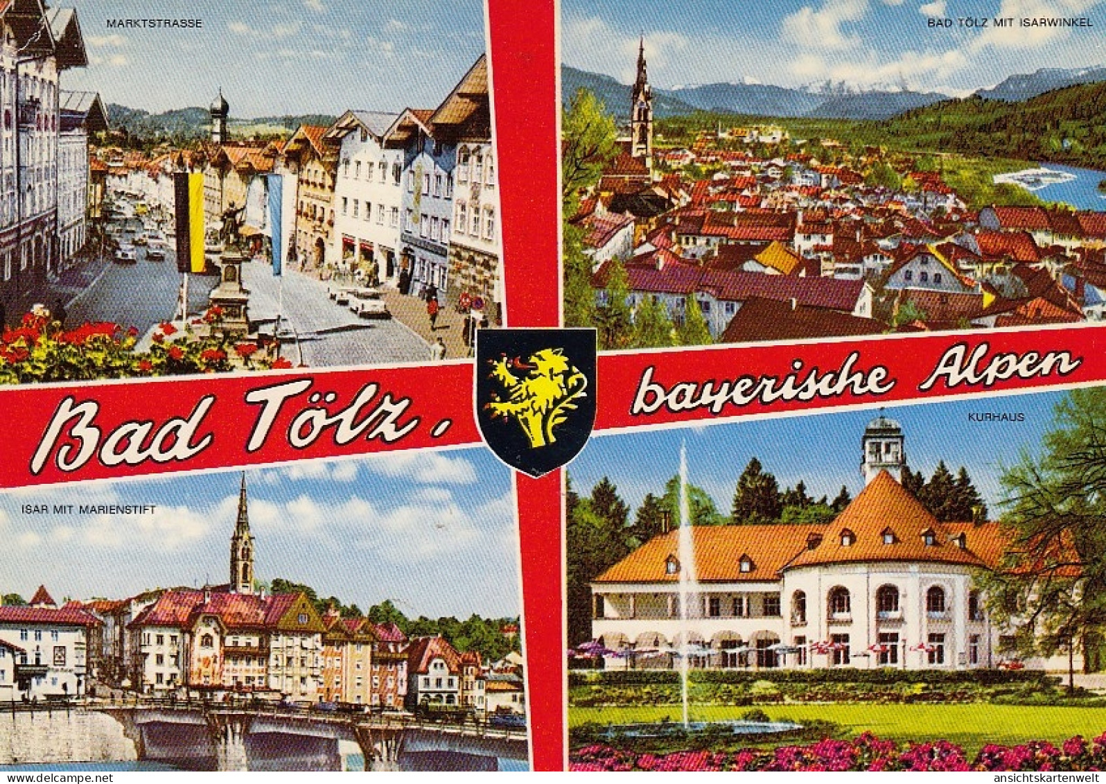 Bad Tölz Bayerische Alpen Mehrbildkarte Gl1974 #D5144 - Andere & Zonder Classificatie