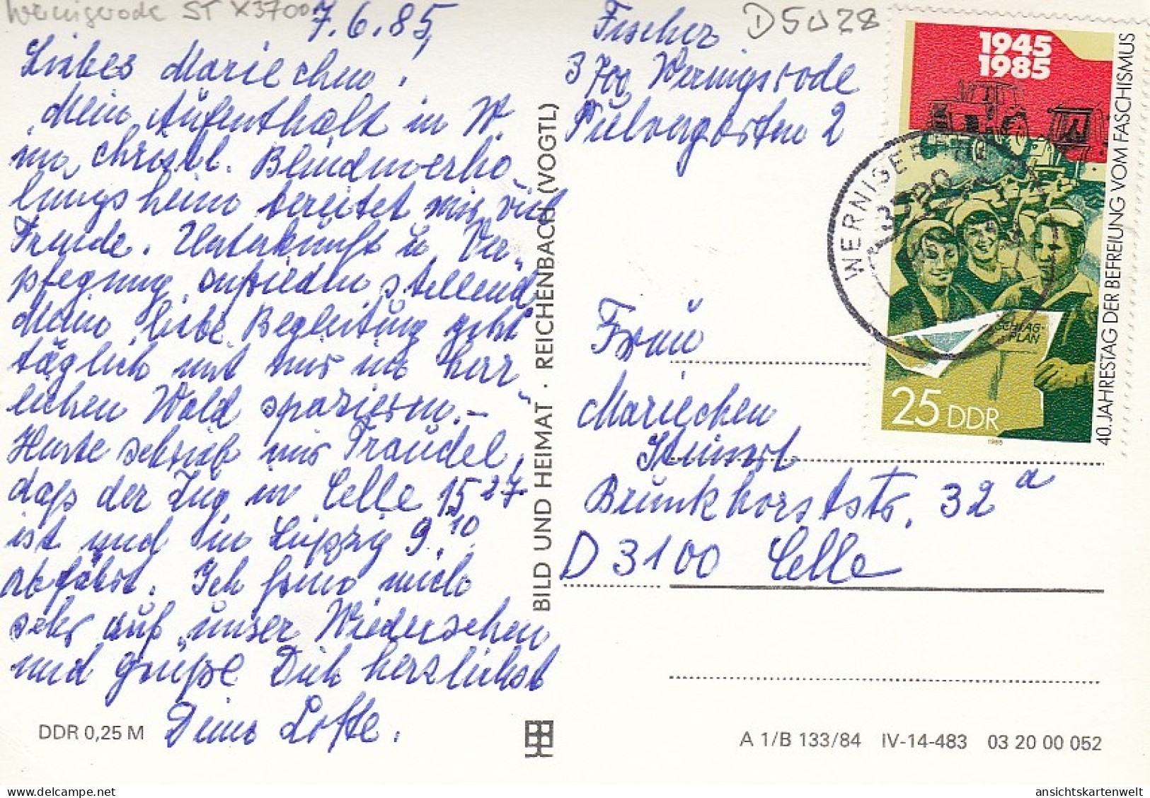 Kuhherde Im Harzwalde Gl1985 #D5028 - Otros & Sin Clasificación
