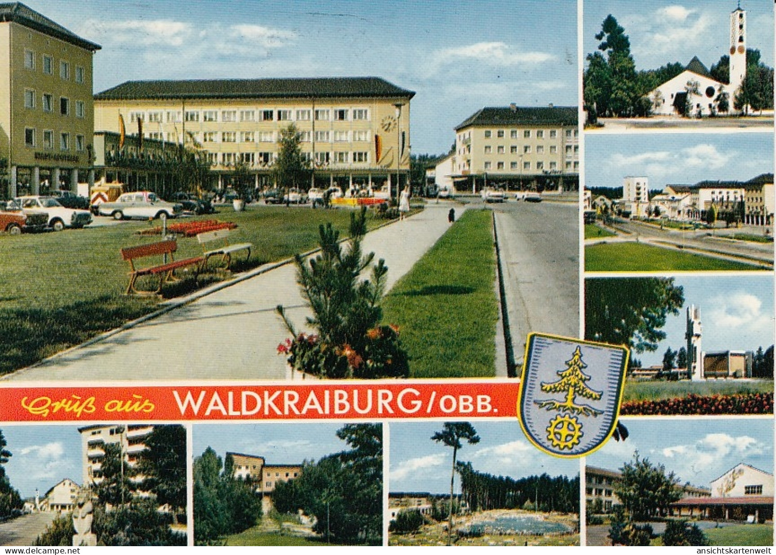 Gruss Aus Waldkraiburg Obb. Mehrbildkarte Glum 1975? #D5164 - Andere & Zonder Classificatie