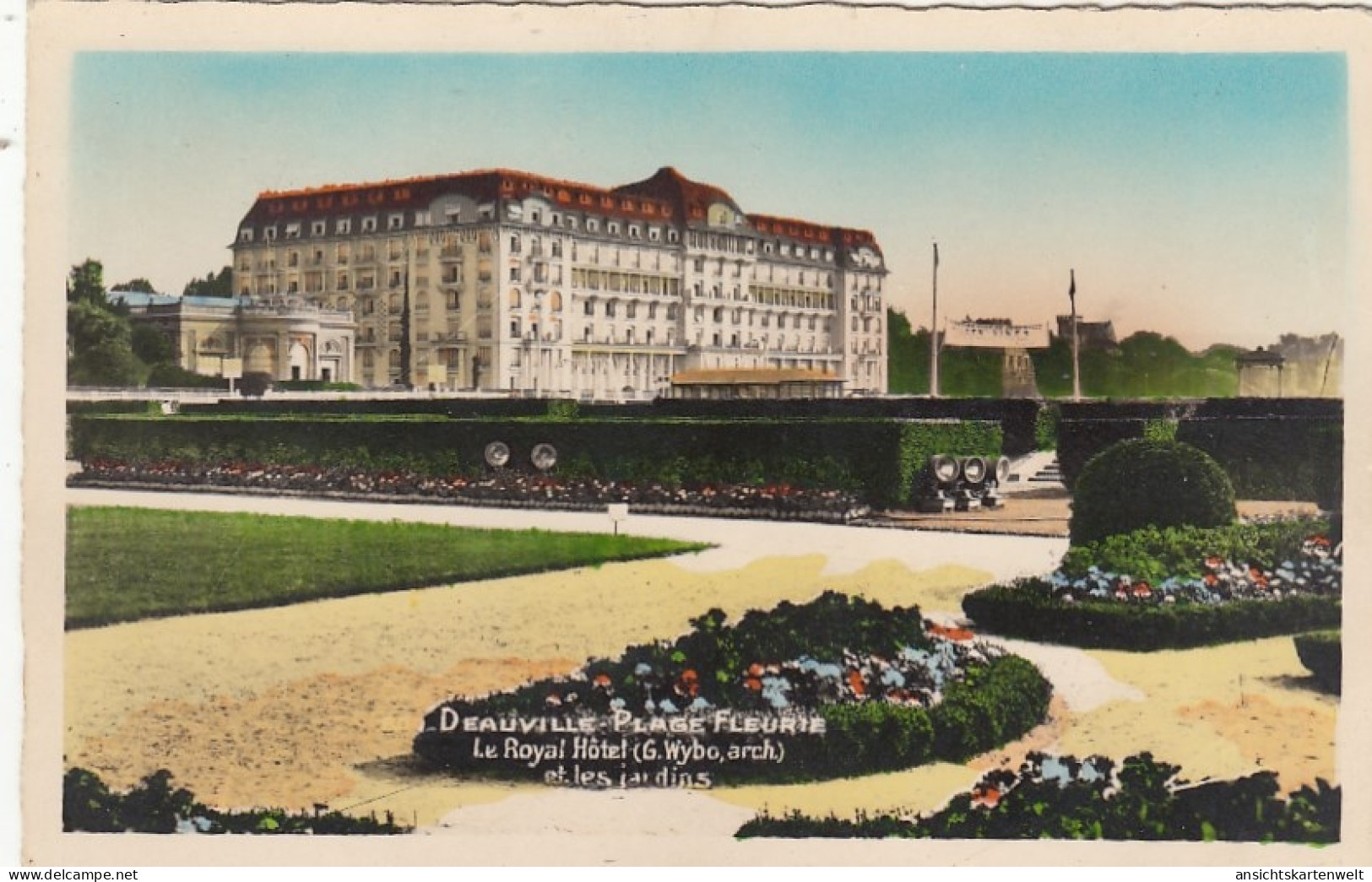 Deauville-Plage Fleurie, Le Royal Hôtel Et Les Jardens Ngl #G4775 - Sonstige & Ohne Zuordnung