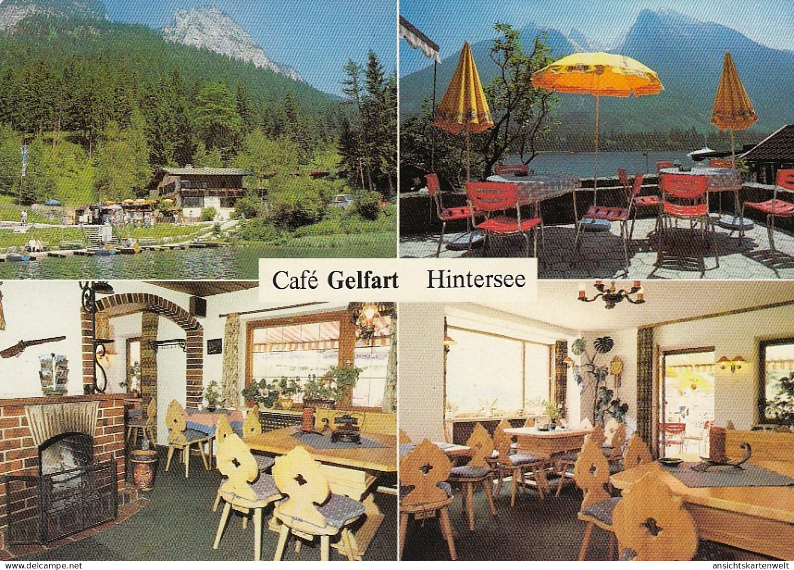 Hintersee Café Gelfart Mehrbildkarte Gl1991 #D5478 - Andere & Zonder Classificatie
