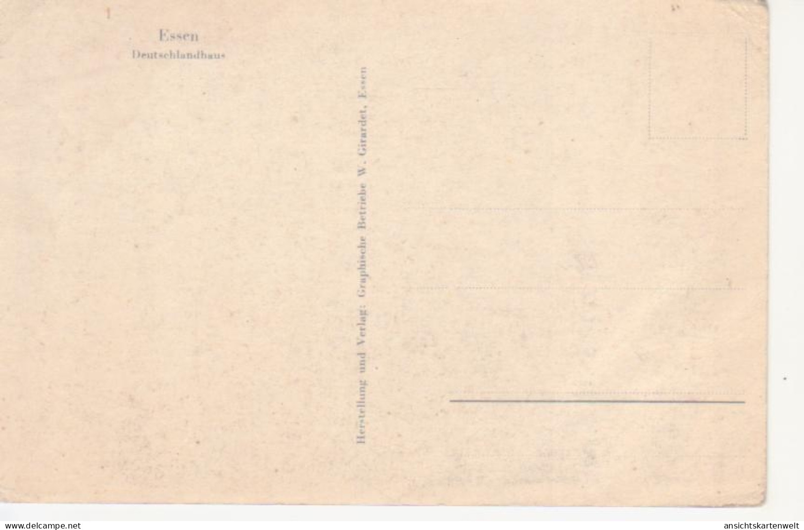 Essen Deutschlandhaus Ngl #221.374 - Altri & Non Classificati