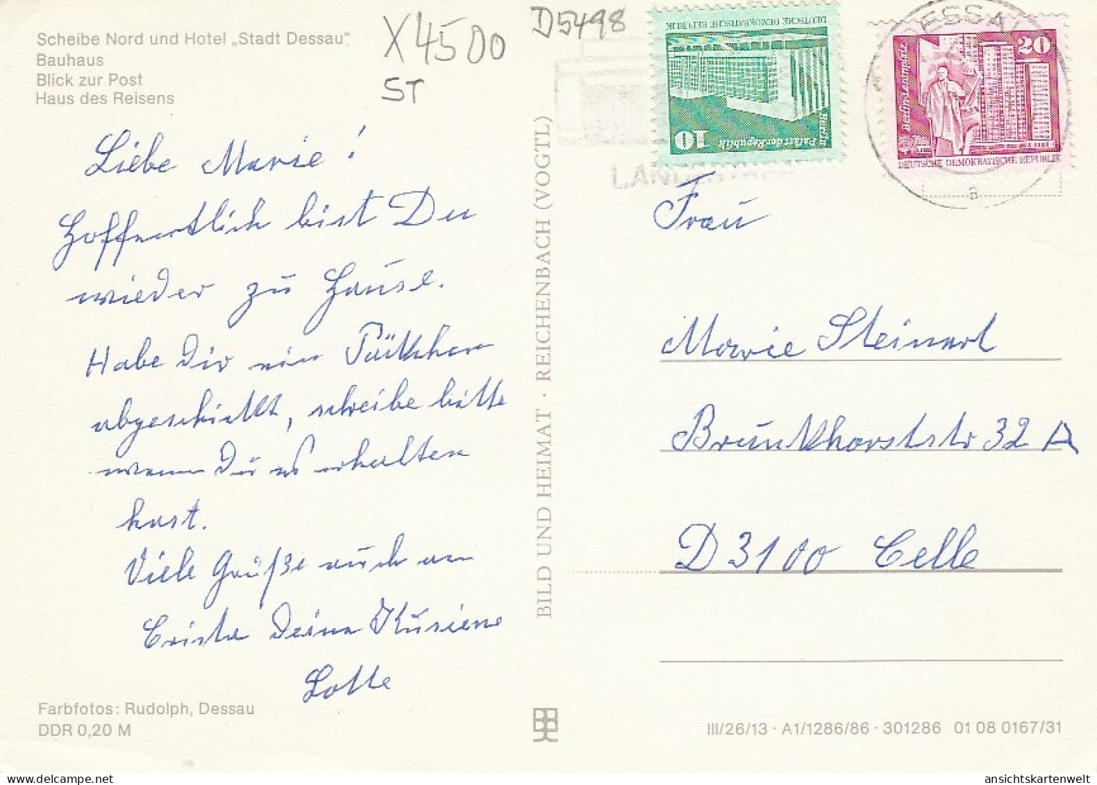 Gruss Aus Dessau Mehrbildkarte Glum 1975? #D5498 - Other & Unclassified