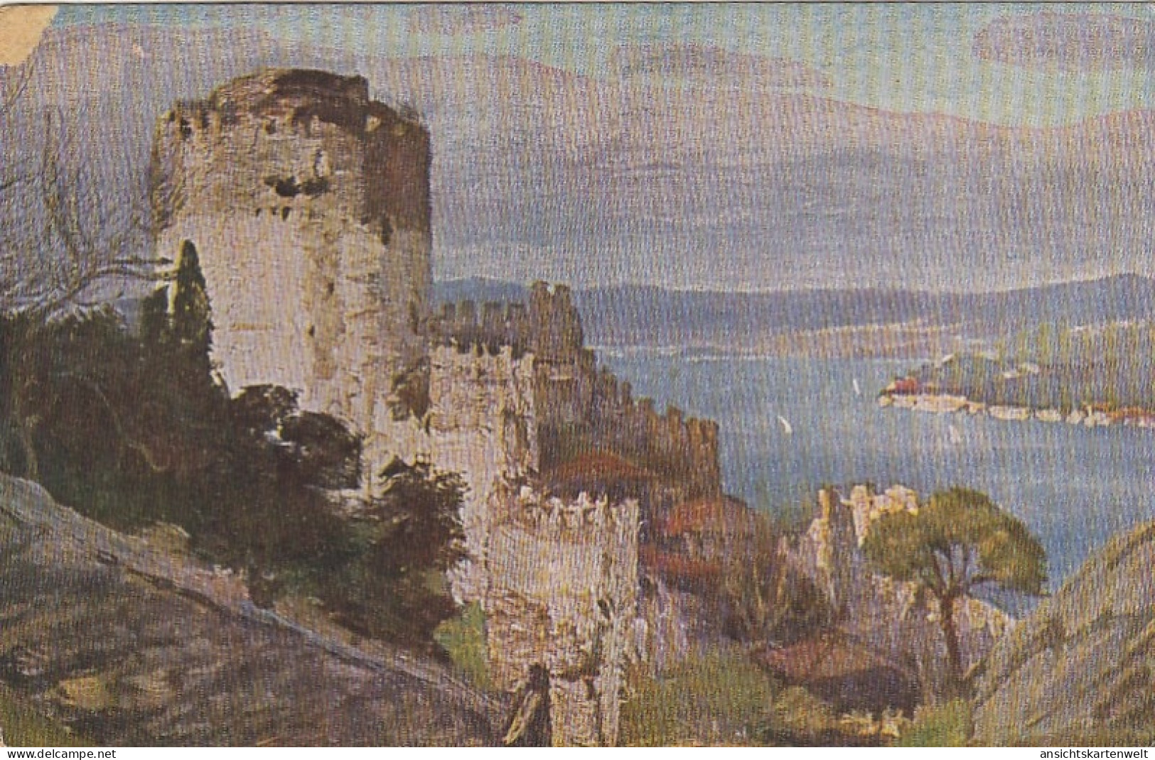 GEORG MACCO Kastell Rumeli Hissar Am Bosporus Glum 1910? #G4836 - Paintings