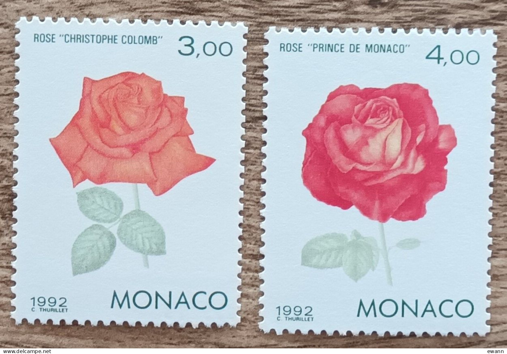 Monaco - YT N°1839, 1840 - Genova'92 / Exposition Philatélique Internationale - 1992 - Neuf - Ongebruikt