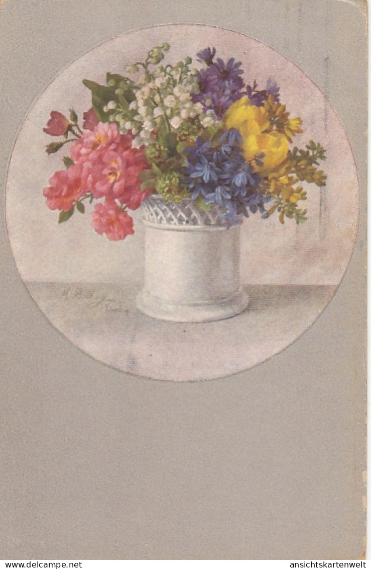 Ein Richtig Fröhlicher Blumen-Gruß Gl1917 #G4830 - Ohne Zuordnung