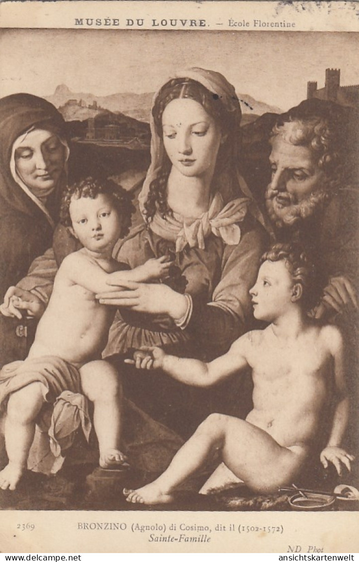 BRONZINO (Agnolo) Di Cosimo, Sainte-Famille Gl1907 #G4833 - Pintura & Cuadros