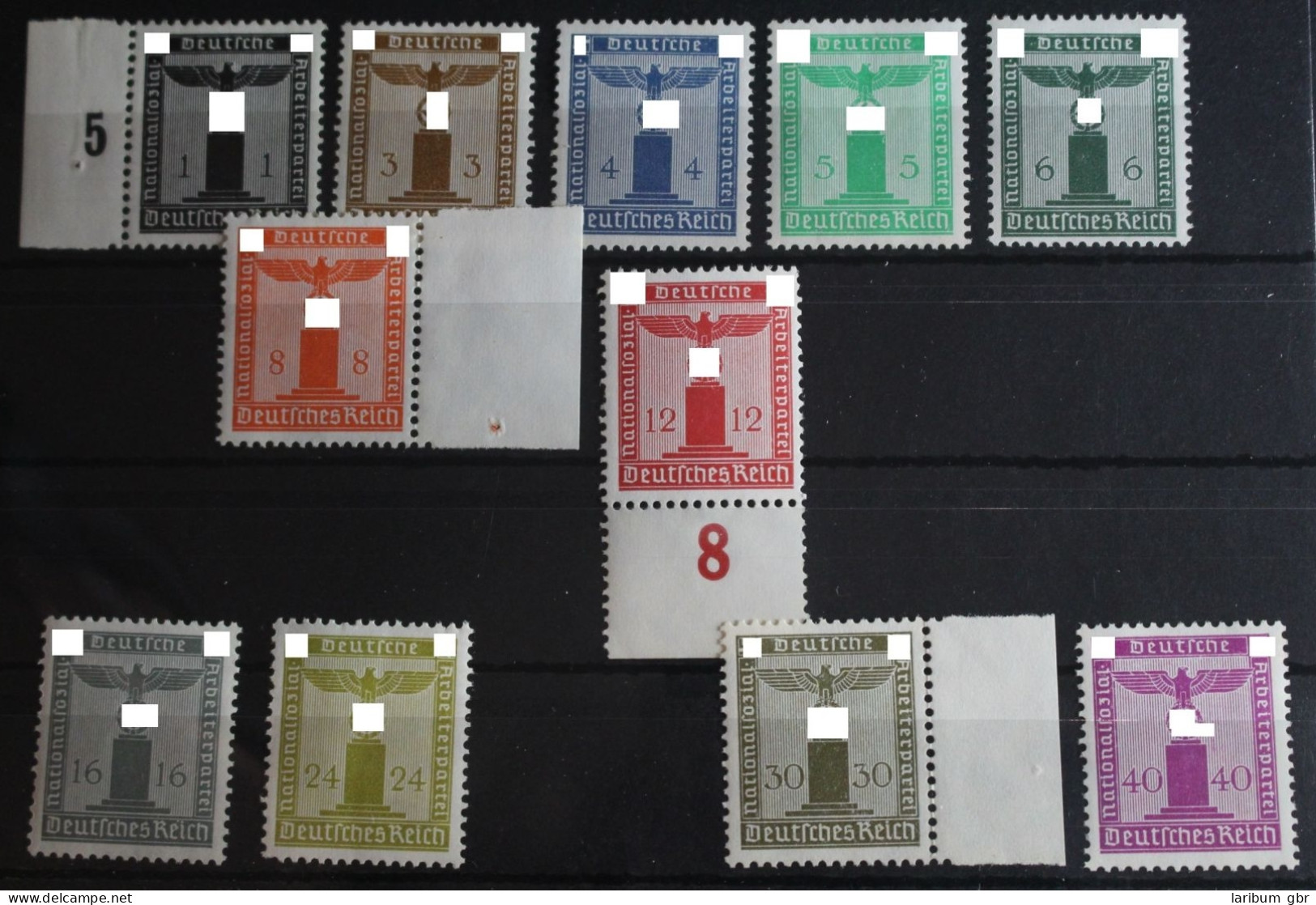 Deutsches Reich Dienstmarke 144-154 Postfrisch #FP021 - Dienstzegels