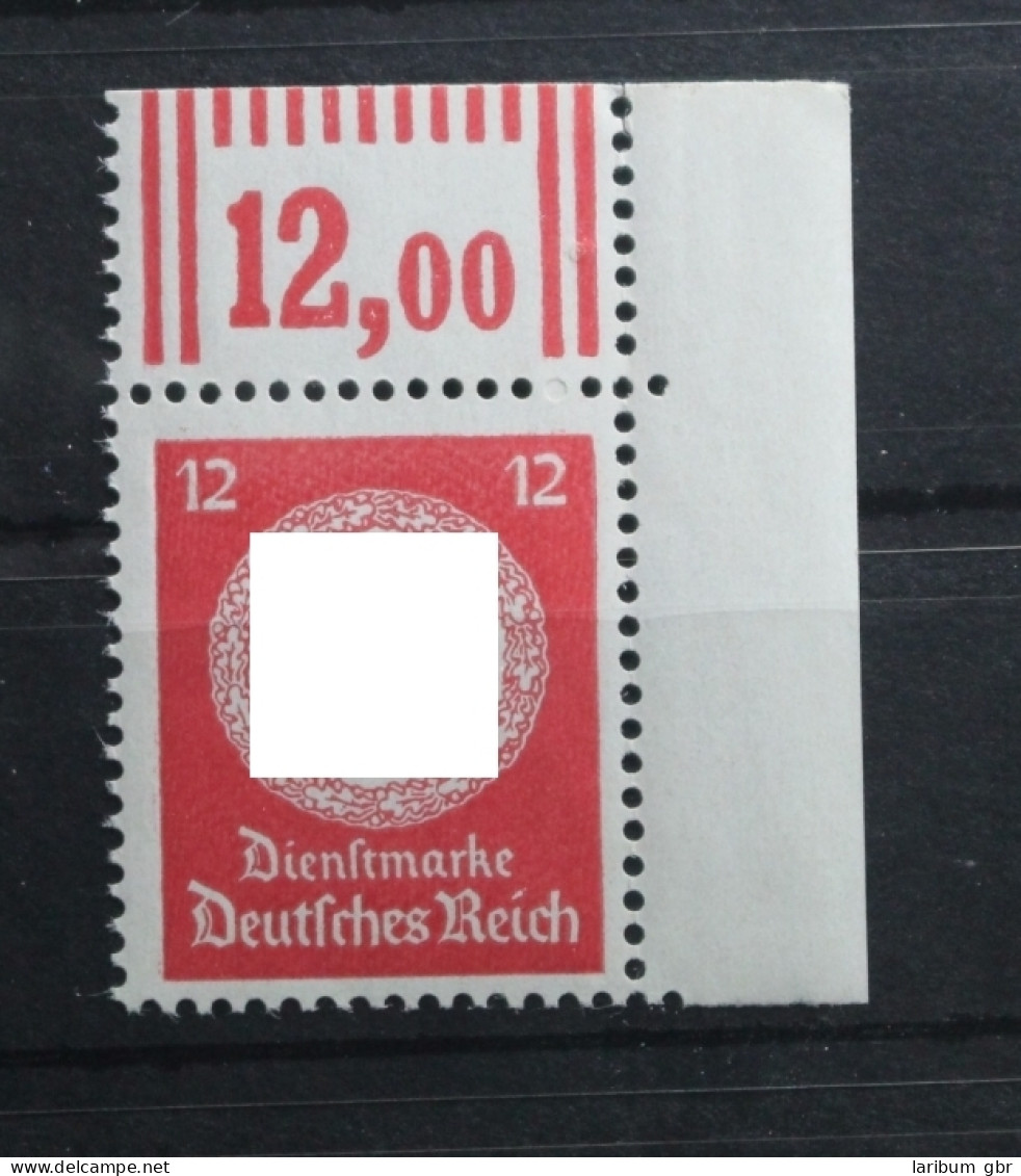Deutsches Reich Dienstmarken 172 W OR 2'9'2 Postfrisch Eckrand #TN584 - Dienstmarken