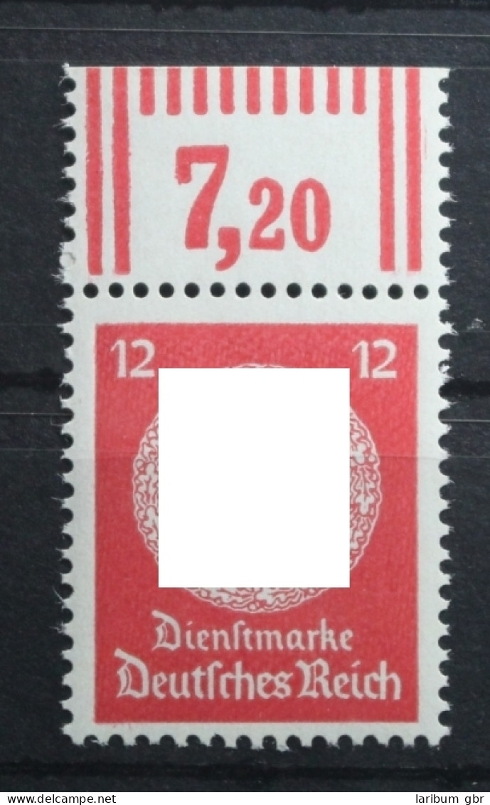 Deutsches Reich Dienstmarken 172 W OR 2'9'2 Postfrisch Oberrand #TN587 - Oficial