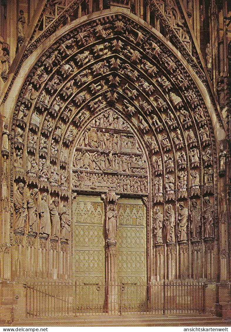 Strasbourg La Cathédrale, Portail Central Ngl #D6788 - Autres & Non Classés