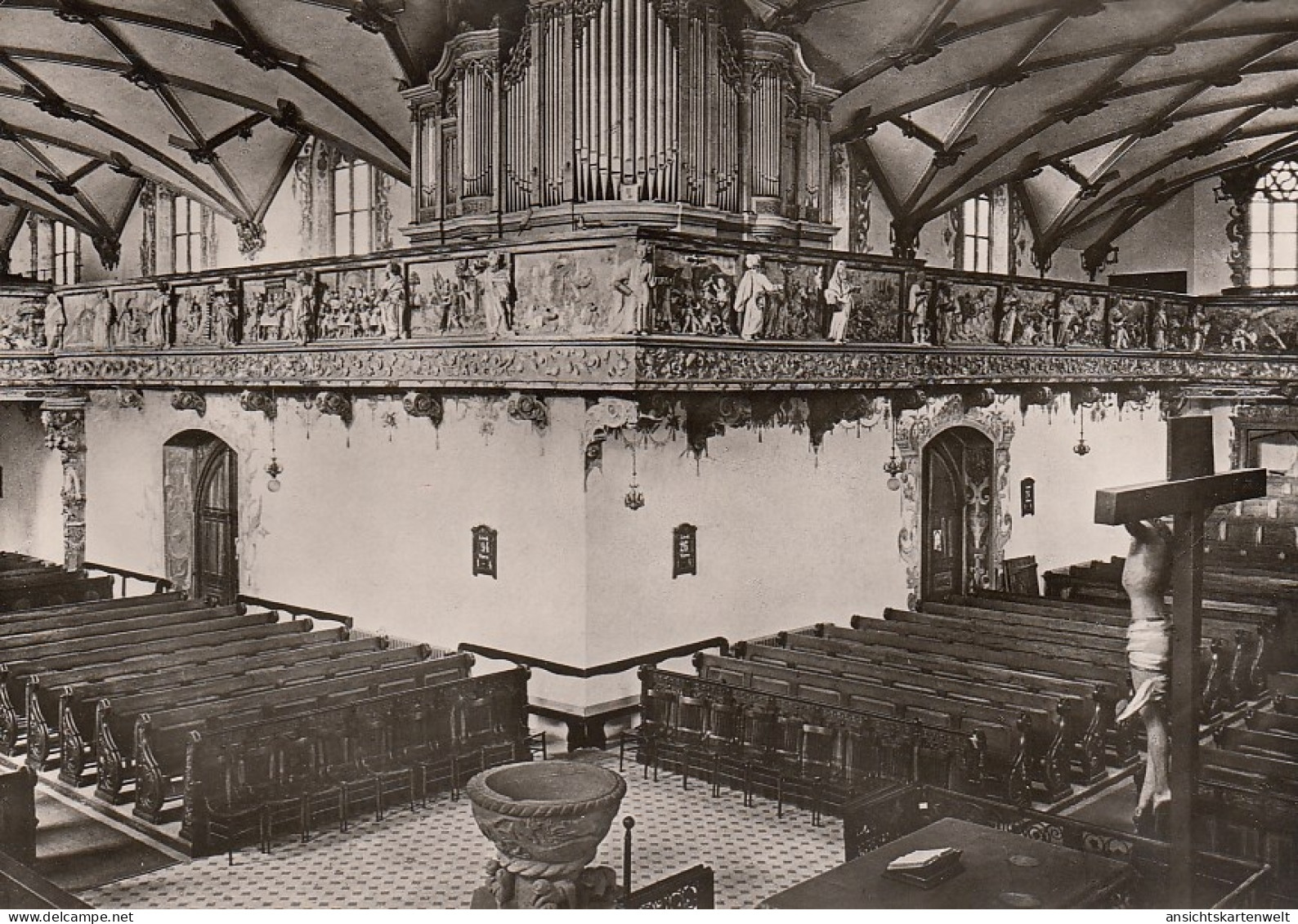 Freudenstadt (Schwarzw.) Evang.Stadtkirche Innen Gl1969 #D6661 - Autres & Non Classés