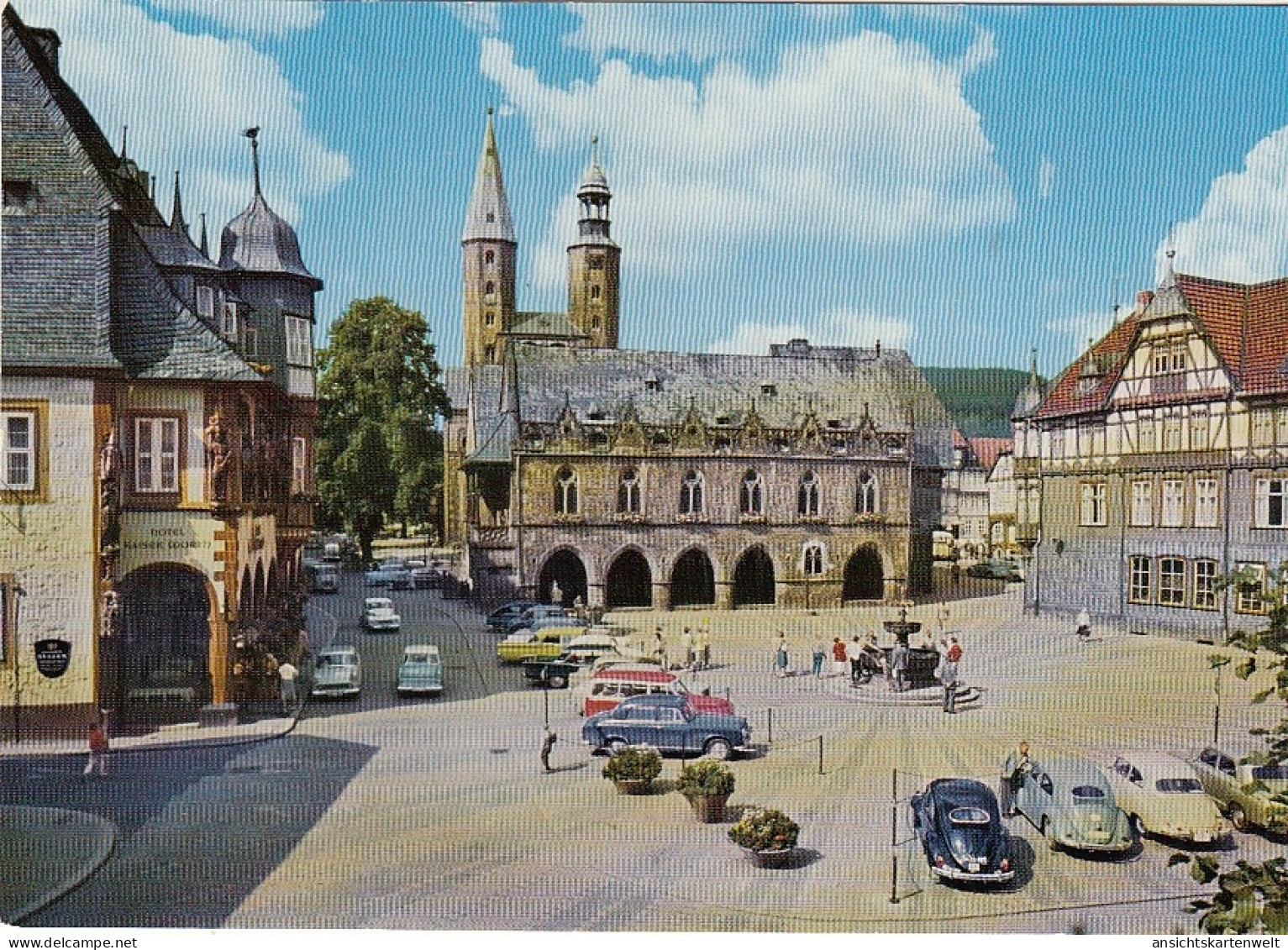 Goslar, Harz, Rathaus, Marktkirche Und Kaiser-Worth Ngl #G5751 - Sonstige & Ohne Zuordnung