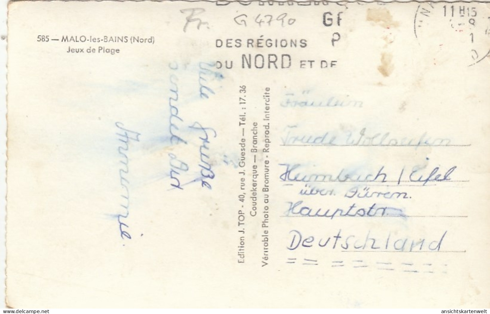 Malo-le-Bains (Nord), Jeux De Plage Glum 1960? #G4790 - Other & Unclassified