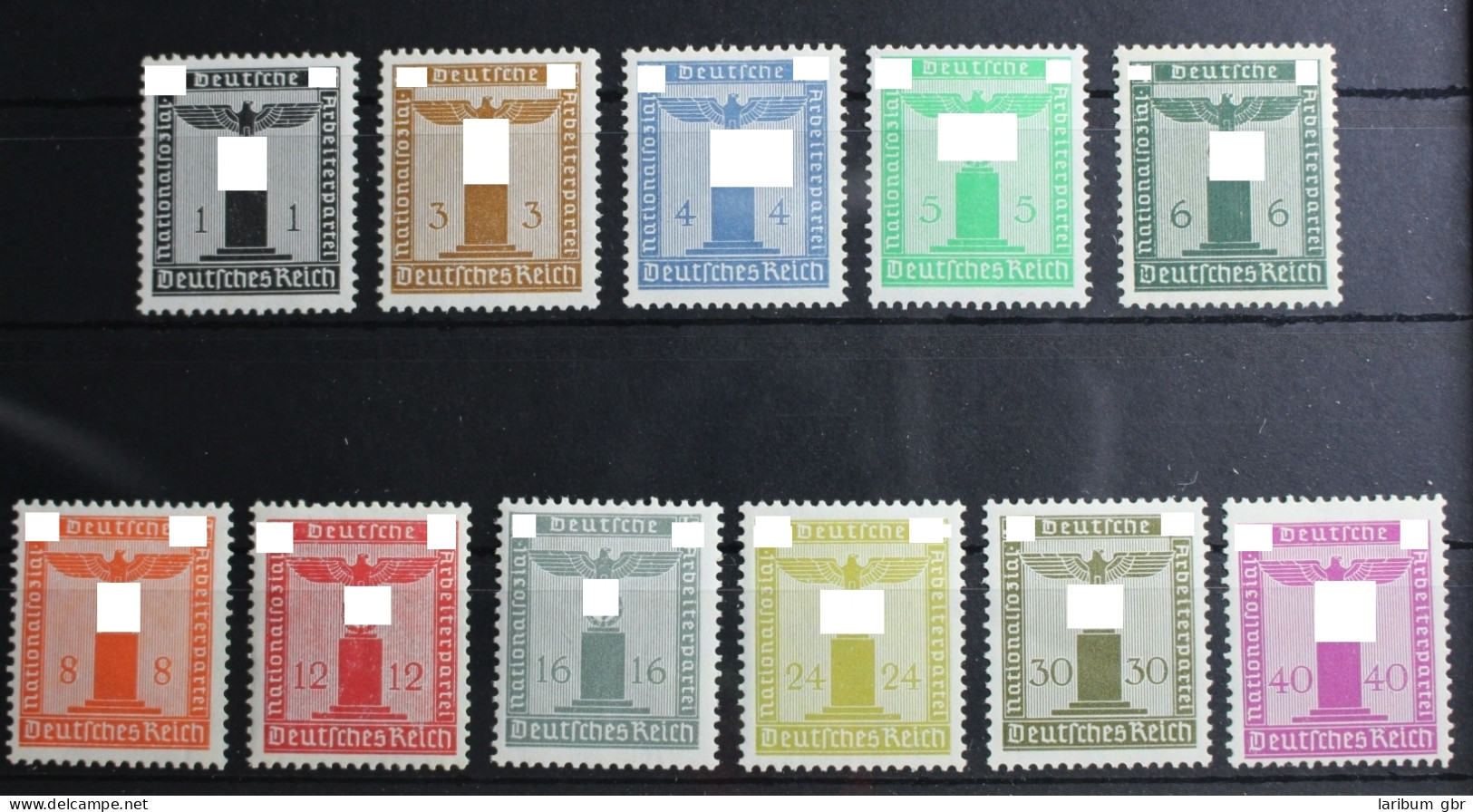 Deutsches Reich Dienstmarke 144-154 Postfrisch #RU477 - Officials