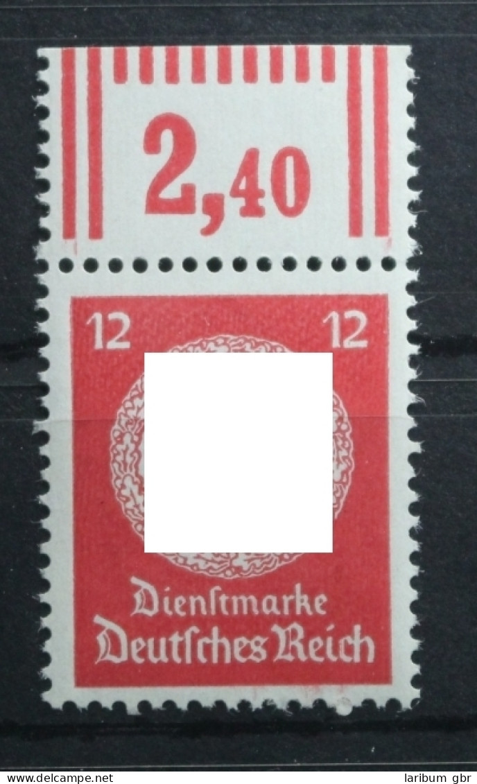 Deutsches Reich Dienstmarken 172 W OR 2'9'2 Postfrisch Oberrand #TN582 - Dienstmarken