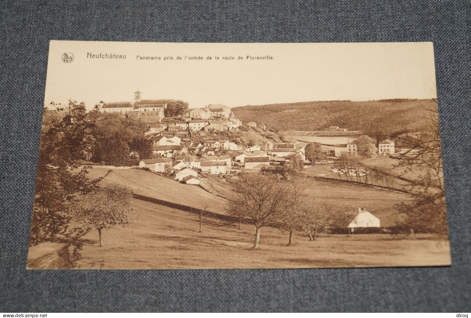 Ancienne Carte De Neuchâteau,route De Florenville,panorama,belle Carte Pour Collection - Neufchâteau