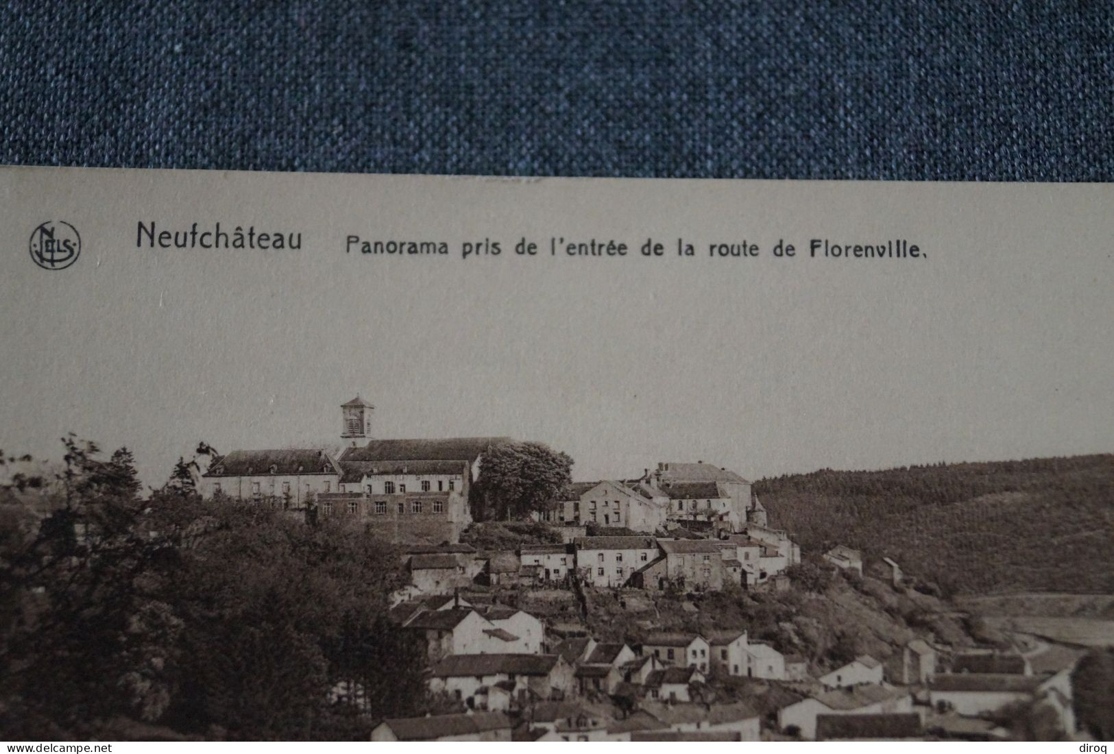 Ancienne Carte De Neuchâteau,route De Florenville,panorama,belle Carte Pour Collection - Neufchateau