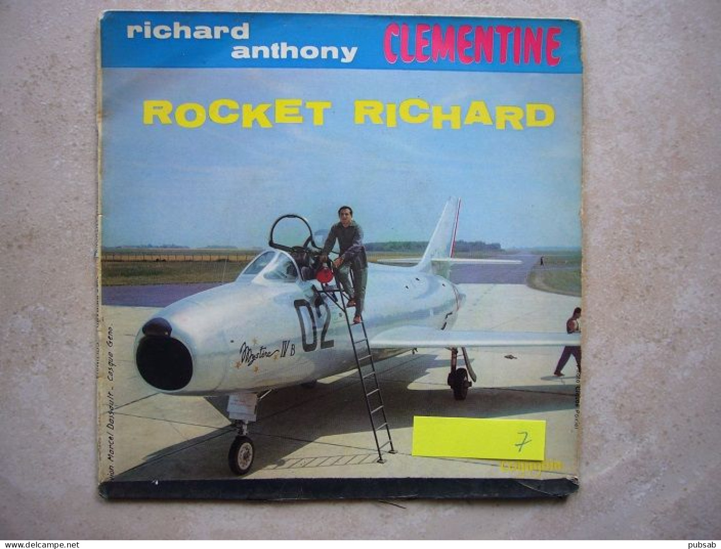 Avion / Airplane / ARMÉE DE L'AIR FRANÇAISE / Mystère IV B / Vinyle 45 T / Rocket Richard / Richard Anthony - 1946-....: Ere Moderne