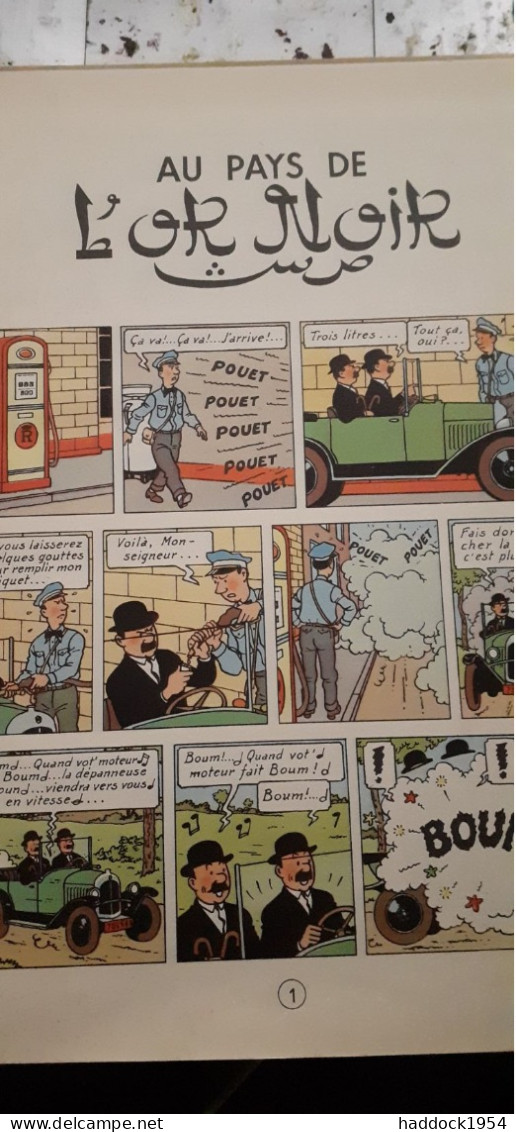 Au Pays De L'or Noir Les Aventures De TINTIN HERGE Casterman 1951 - Tintin