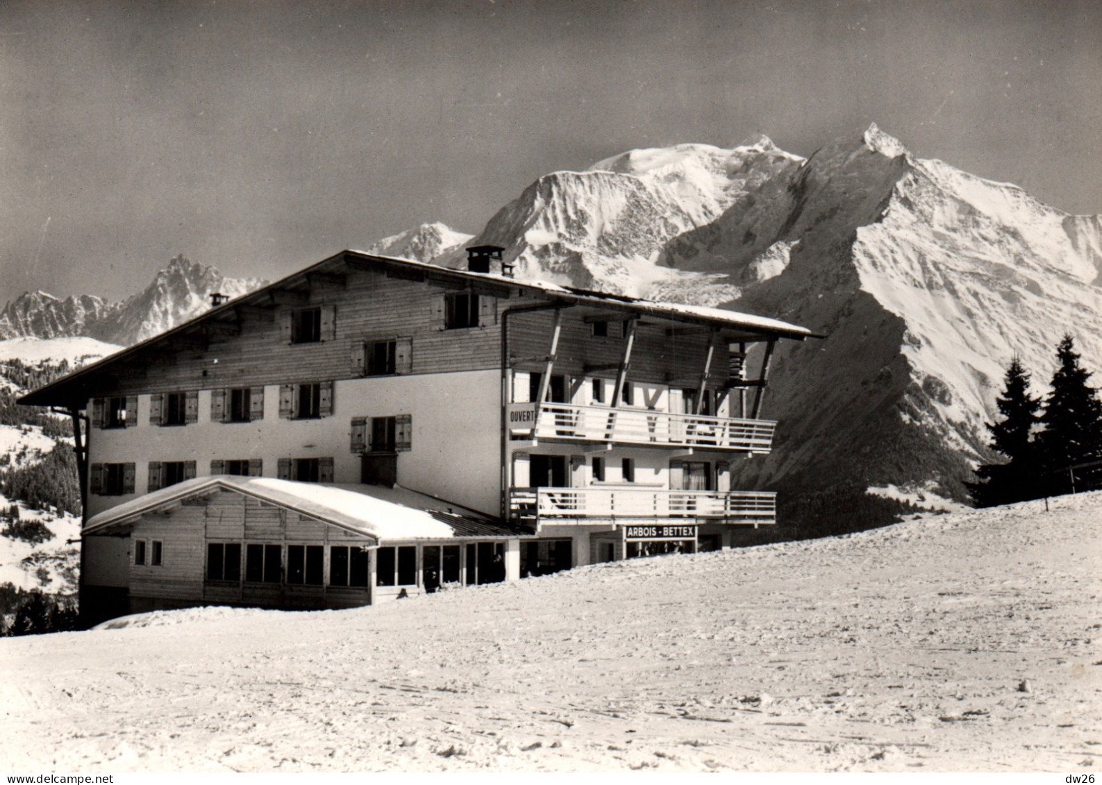 Hôtel Arbois-Bettex Par St Saint-Gervais (Haute-Savoie) Le Mont-Blanc - Carte D. Saule Non Circulée - Alberghi & Ristoranti