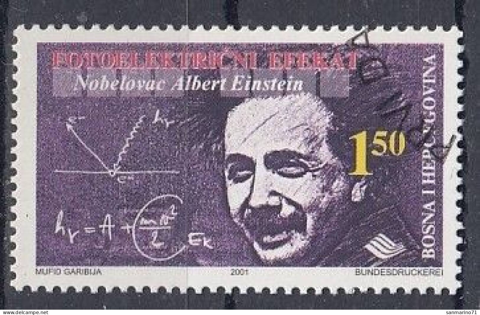 BOSNIA AND HERZEGOVINA 251,used - Albert Einstein