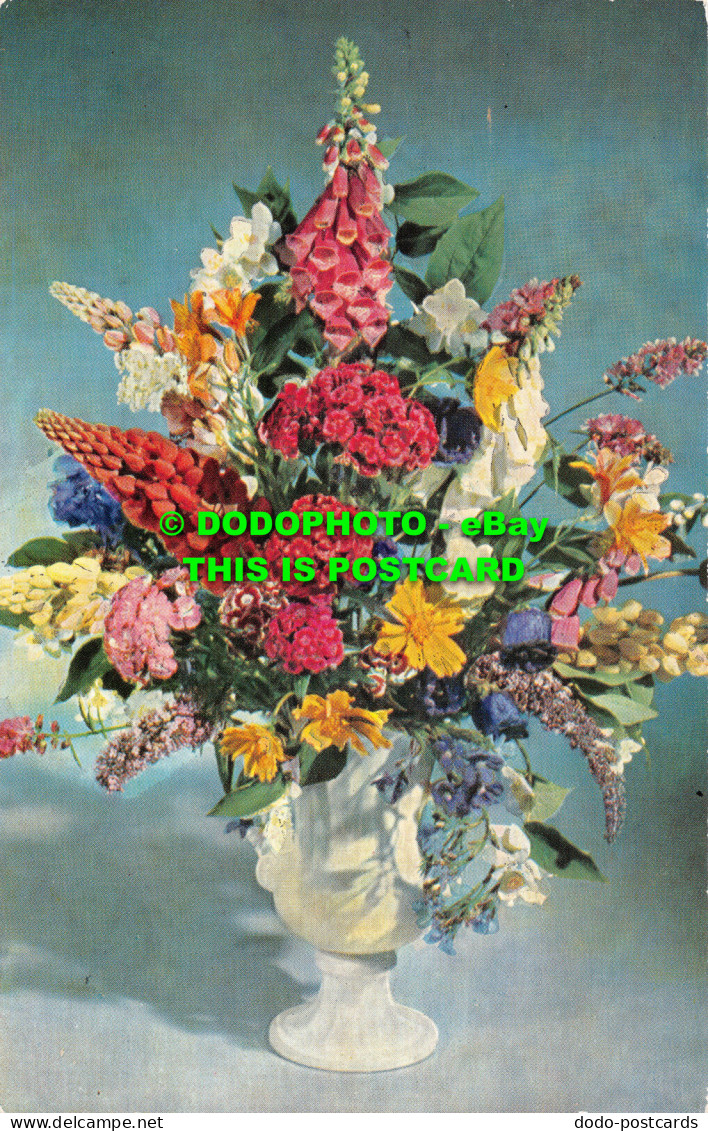 R528840 Vase With Flowers. J. Salmon - World