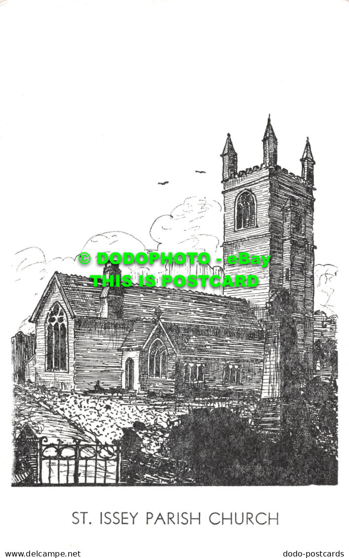 R528843 St. Issey Parish Church. Postcard - World