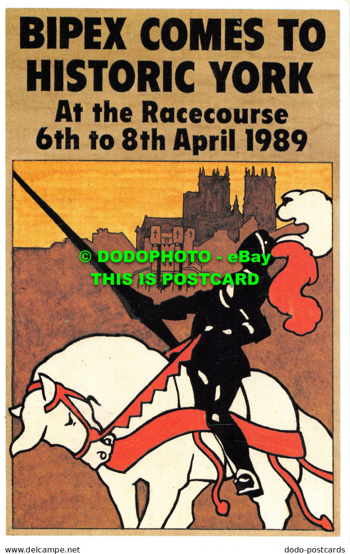 R529151 Bipex Comes To Historic York. At The Racecourse. 1989. Postcard Traders - World