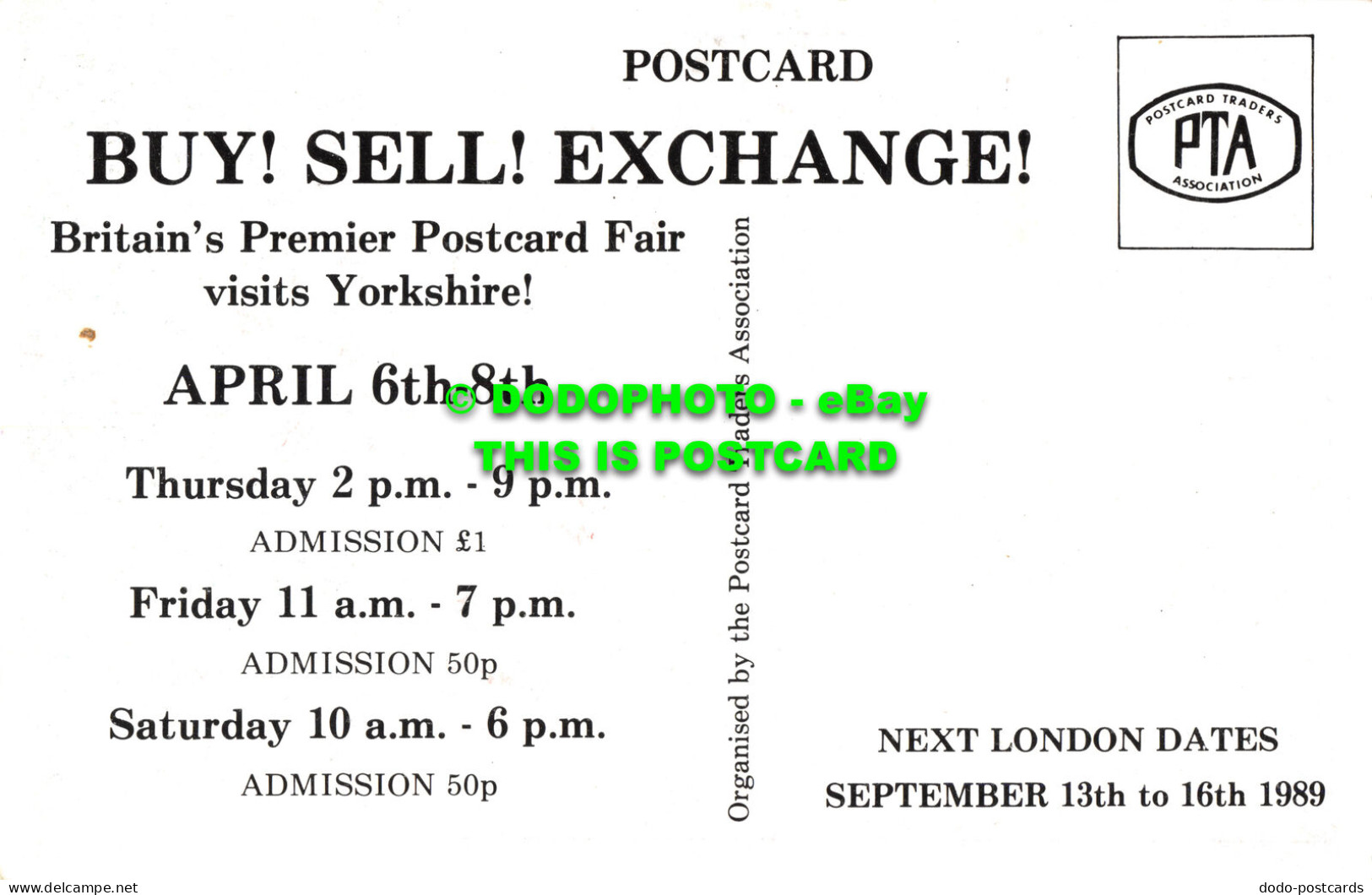 R529151 Bipex Comes To Historic York. At The Racecourse. 1989. Postcard Traders - World