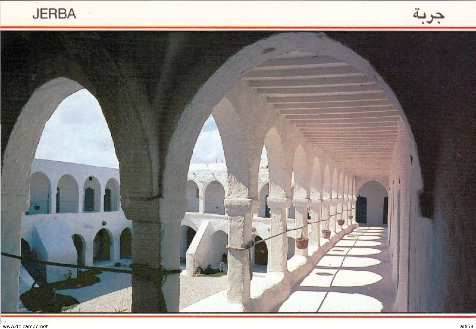 9 AK Tunesien * Ansichten von Djerba (auch Jerba) - dabei auch Houmt Souk der Hauptort der Insel Djerba - siehe  Scan *