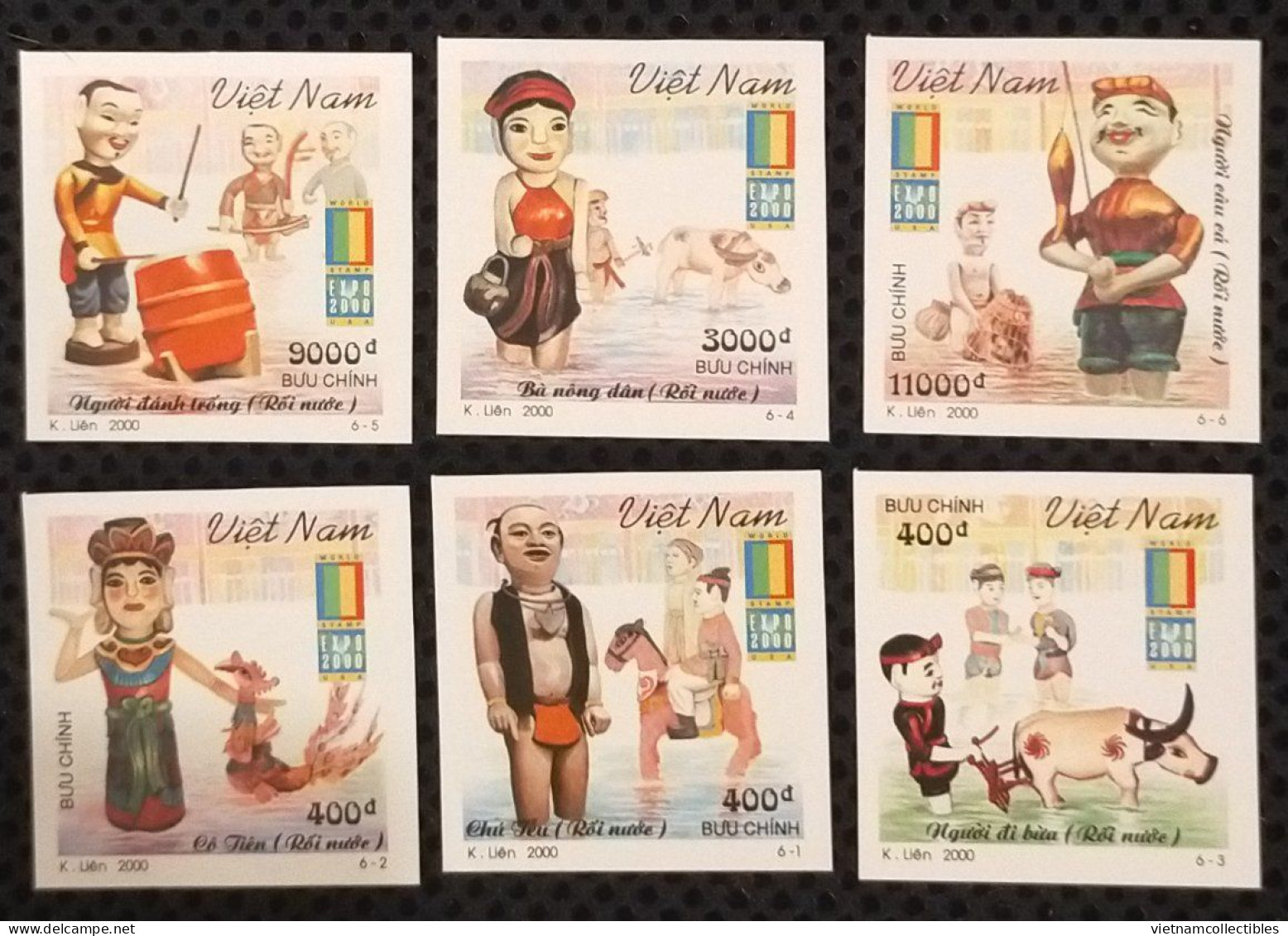 Vietnam Viet Nam MNH Imperf Stamps 2000 : Vietnamese Water-puppetry / Puppet / Buffalo / Fish/ Music / Fisherman (Ms829) - Vietnam